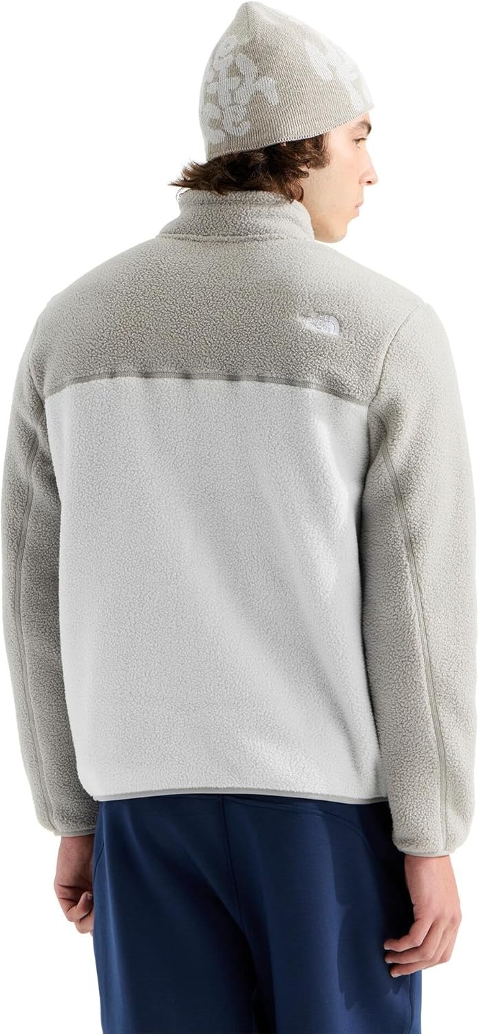 image:imageTHE NORTH FACE Mens Yumiori Full Zip Jacket Lightweight Fleece Coat With Embroidered Logo Zip PocketsCumulus CloudStone Slab