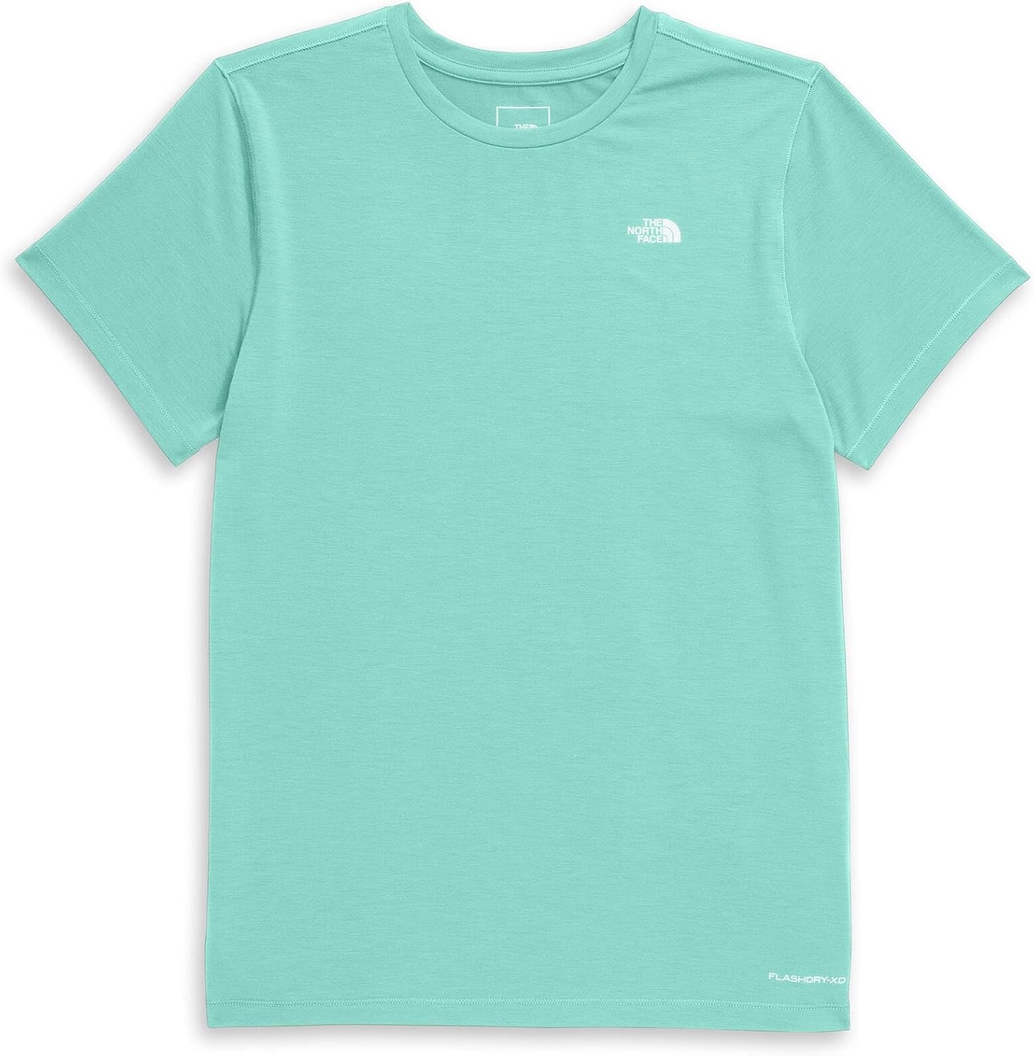 image:imageTHE NORTH FACE Womens Adventure Tee Shortsleeve Crewneck With Moisture Wicking Fabric Setin SleevesBright Foam