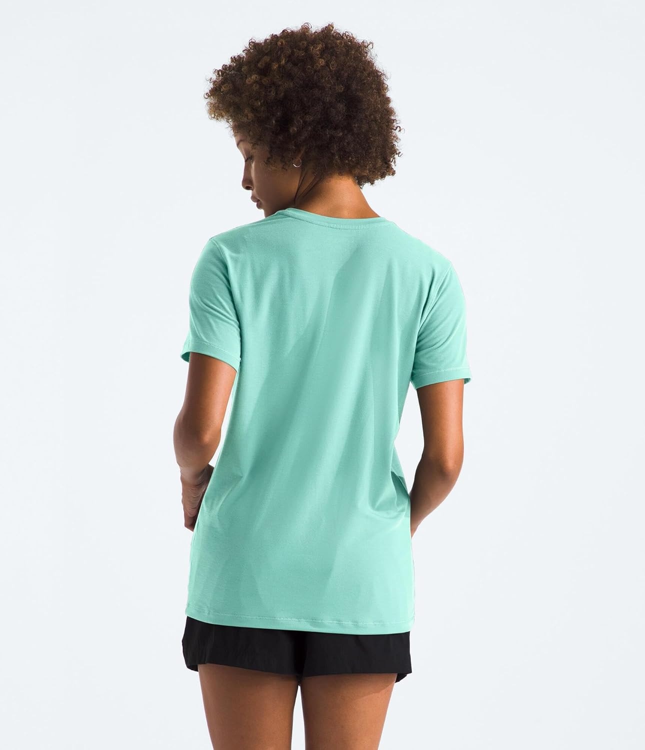 image:imageTHE NORTH FACE Womens Adventure Tee Shortsleeve Crewneck With Moisture Wicking Fabric Setin SleevesBright Foam