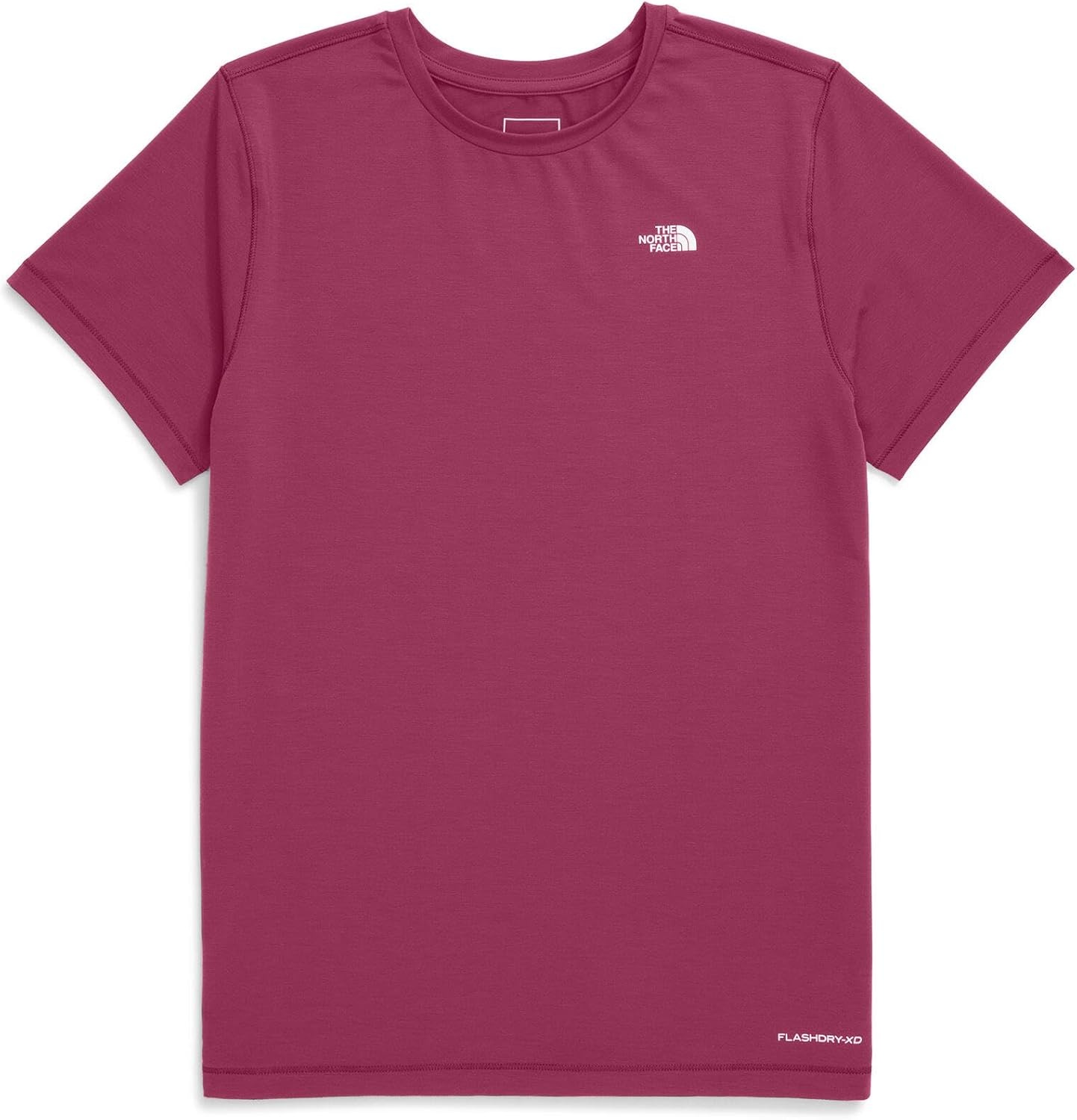 image:imageTHE NORTH FACE Womens Adventure Tee Shortsleeve Crewneck With Moisture Wicking Fabric Setin SleevesCyber Berry