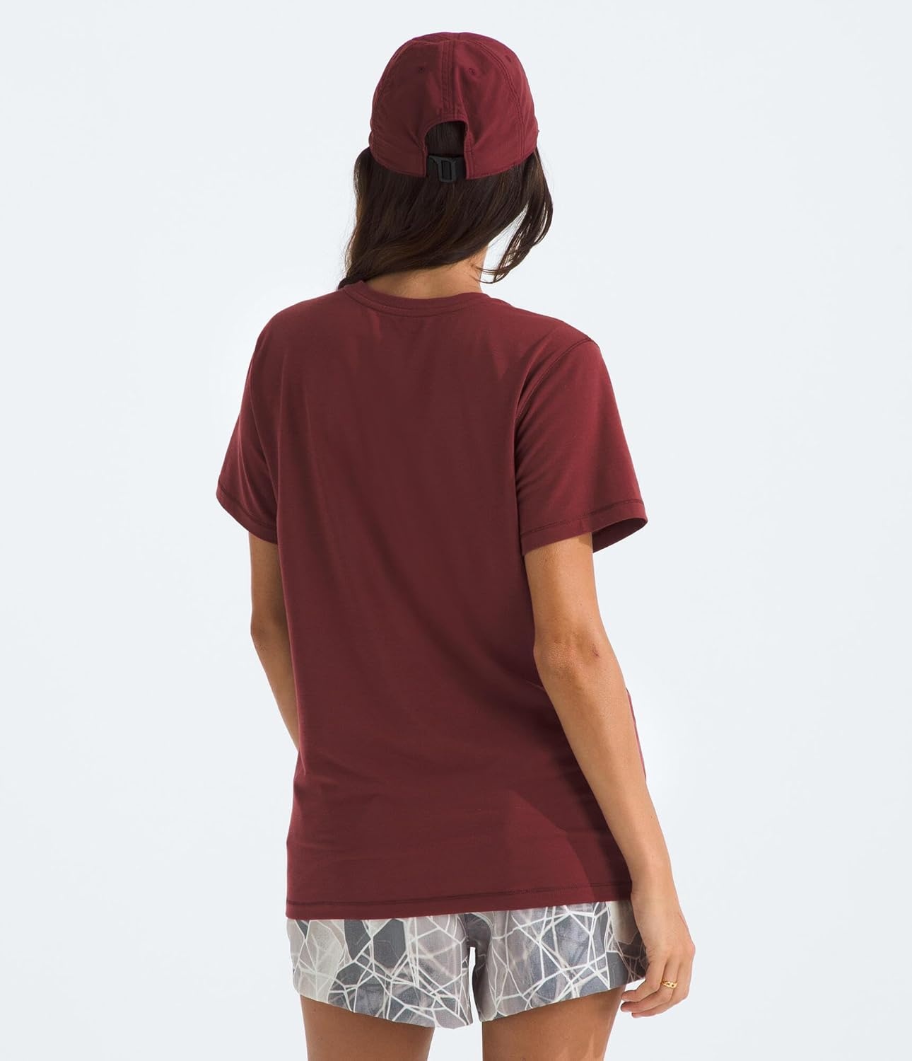 image:imageTHE NORTH FACE Womens Adventure Tee Shortsleeve Crewneck With Moisture Wicking Fabric Setin SleevesSumac