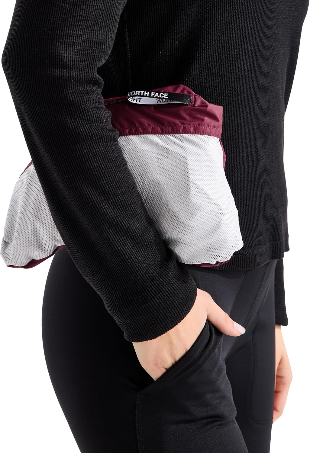image:imageTHE NORTH FACE Womens Alta Vista Rain Jacket 3 Piece Hood With Adjustable Cinchcord Waterproof BreathableBurgundy Crush