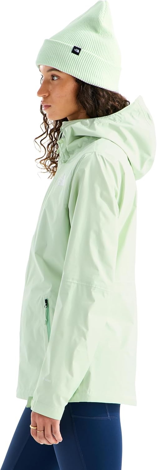 image:imageTHE NORTH FACE Womens Alta Vista Rain Jacket 3 Piece Hood With Adjustable Cinchcord Waterproof BreathableCalcified Lime