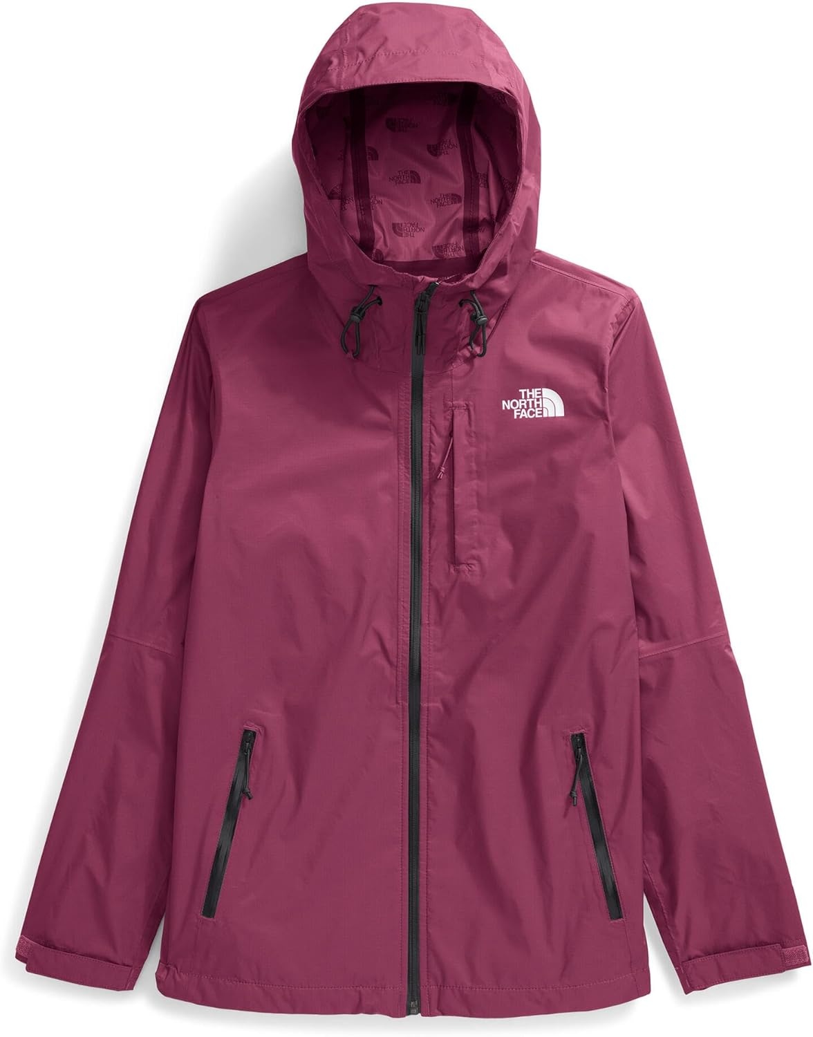 image:imageTHE NORTH FACE Womens Alta Vista Rain Jacket 3 Piece Hood With Adjustable Cinchcord Waterproof BreathableCyber Berry