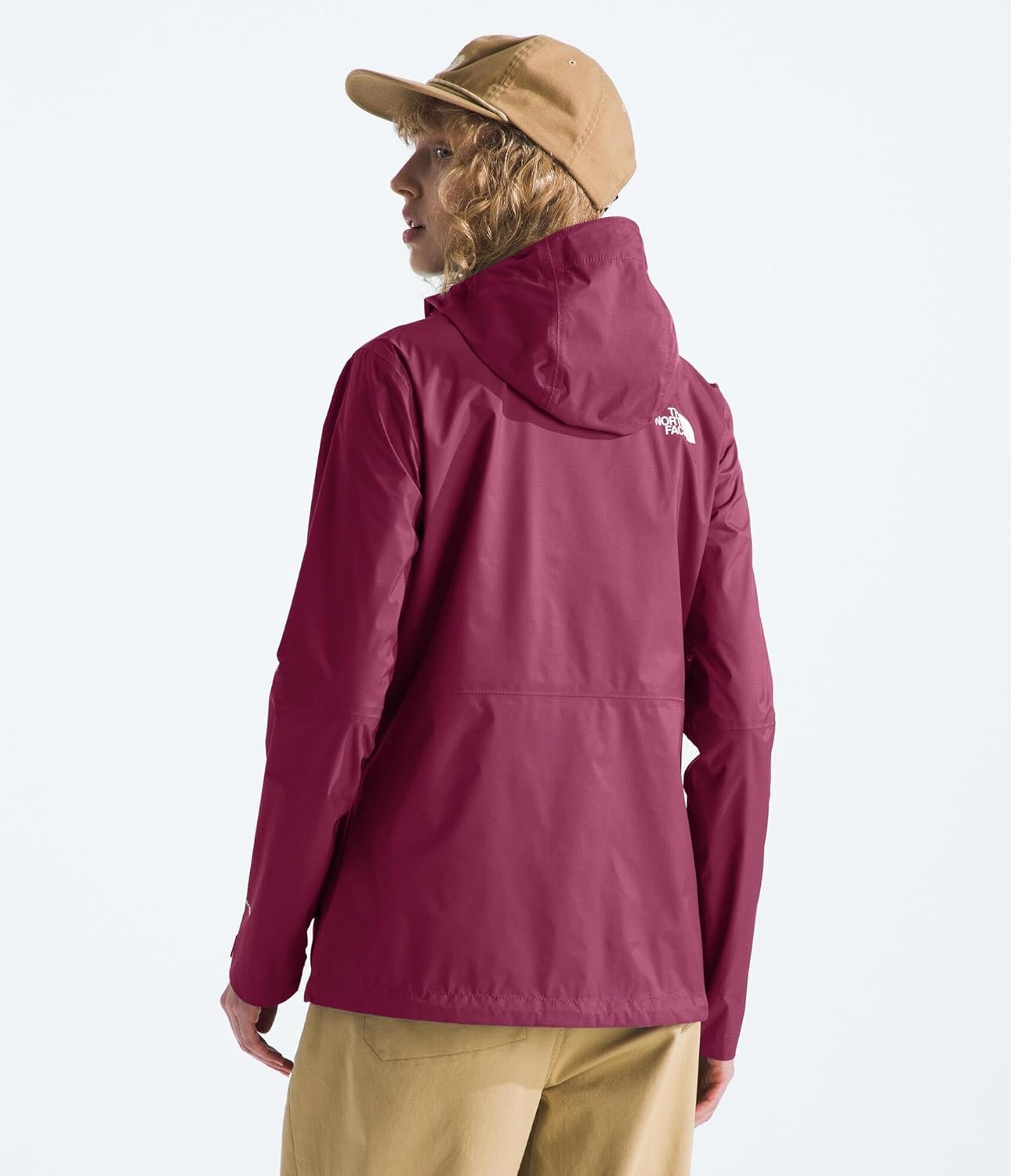 image:imageTHE NORTH FACE Womens Alta Vista Rain Jacket 3 Piece Hood With Adjustable Cinchcord Waterproof BreathableCyber Berry