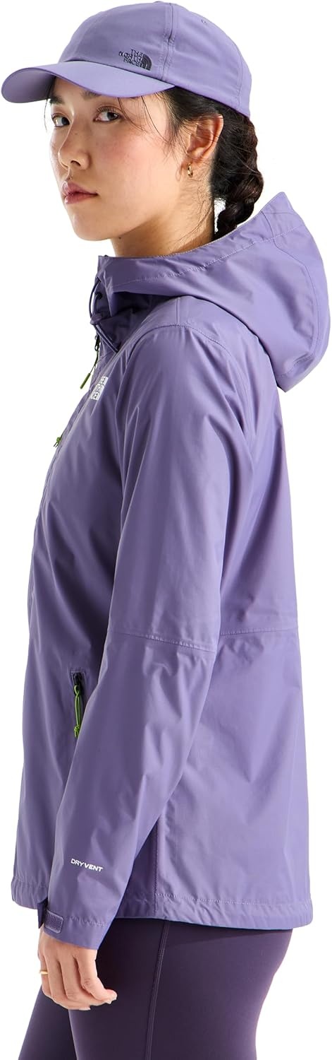 image:imageTHE NORTH FACE Womens Alta Vista Rain Jacket 3 Piece Hood With Adjustable Cinchcord Waterproof BreathableGrounded Plum