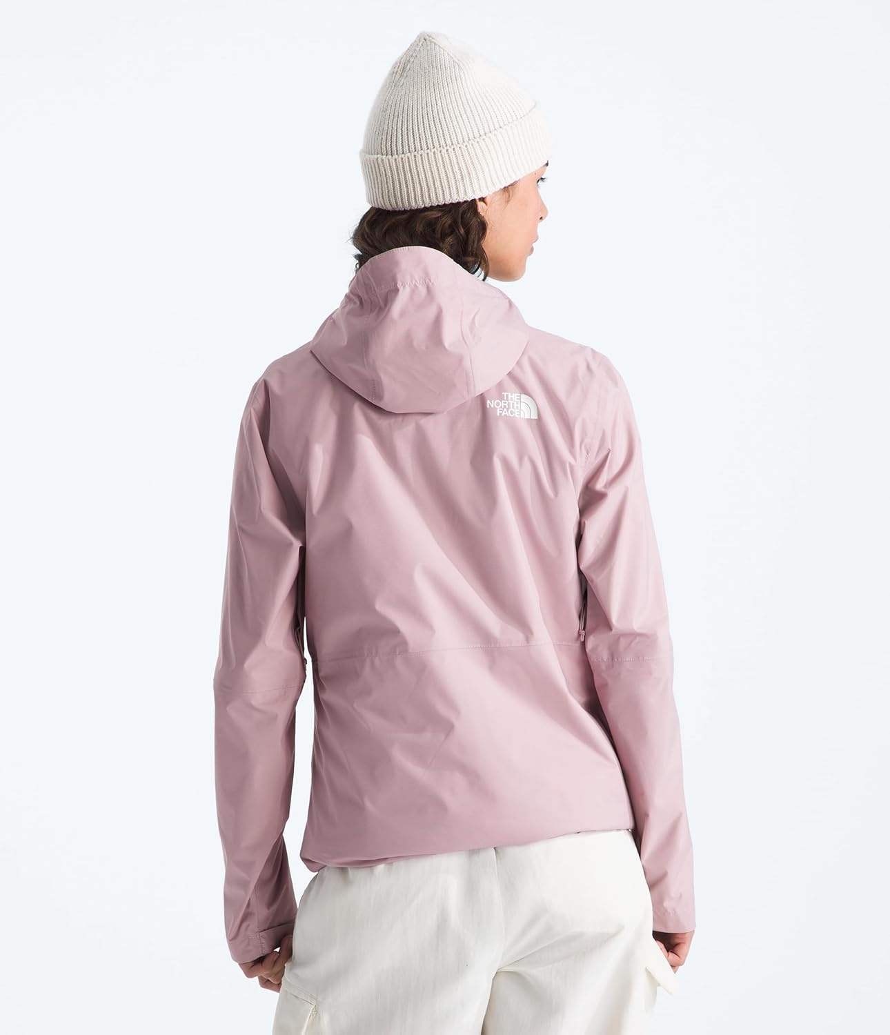 image:imageTHE NORTH FACE Womens Alta Vista Rain Jacket 3 Piece Hood With Adjustable Cinchcord Waterproof BreathableMetal Pink