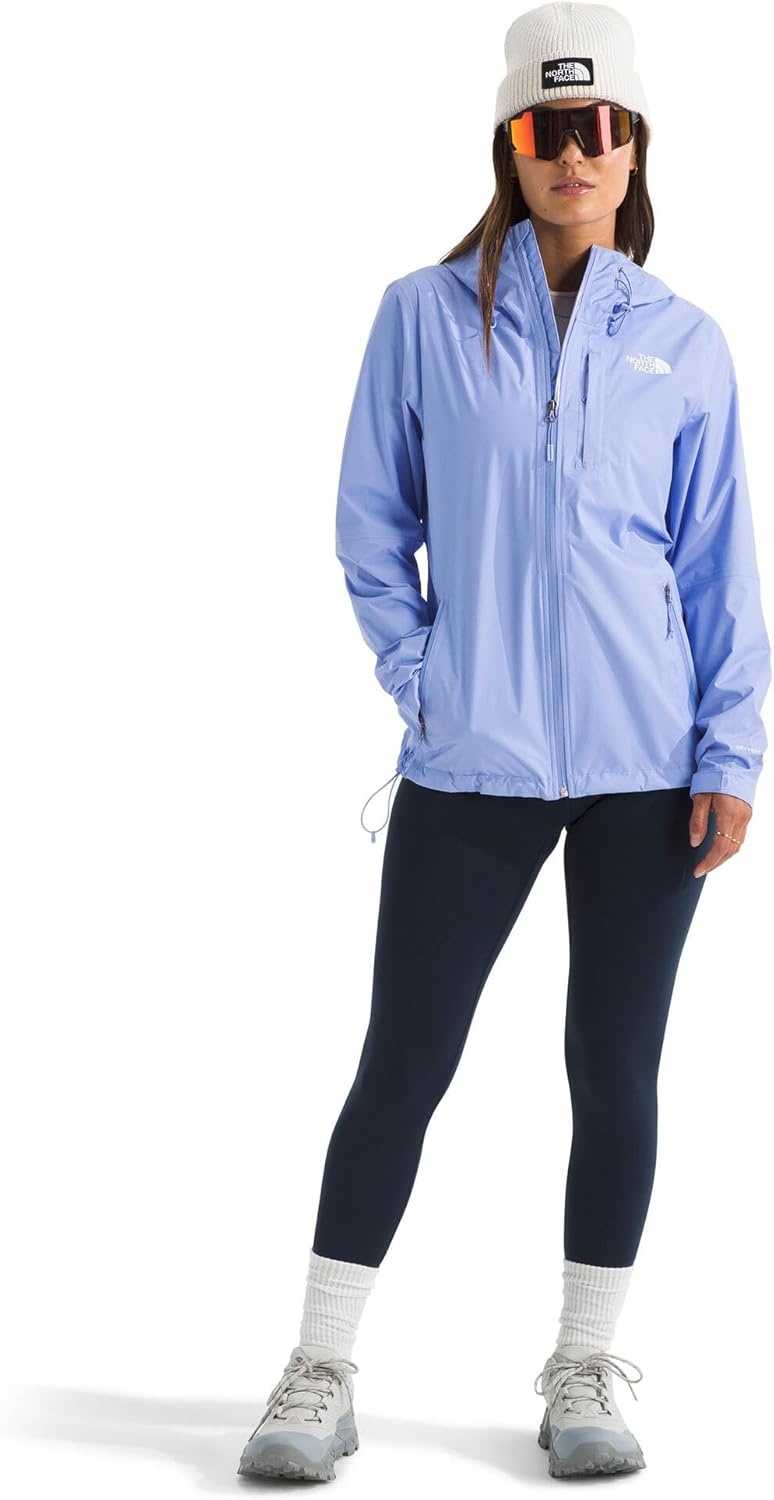 image:imageTHE NORTH FACE Womens Alta Vista Rain Jacket 3 Piece Hood With Adjustable Cinchcord Waterproof BreathablePeriwinkle Glow