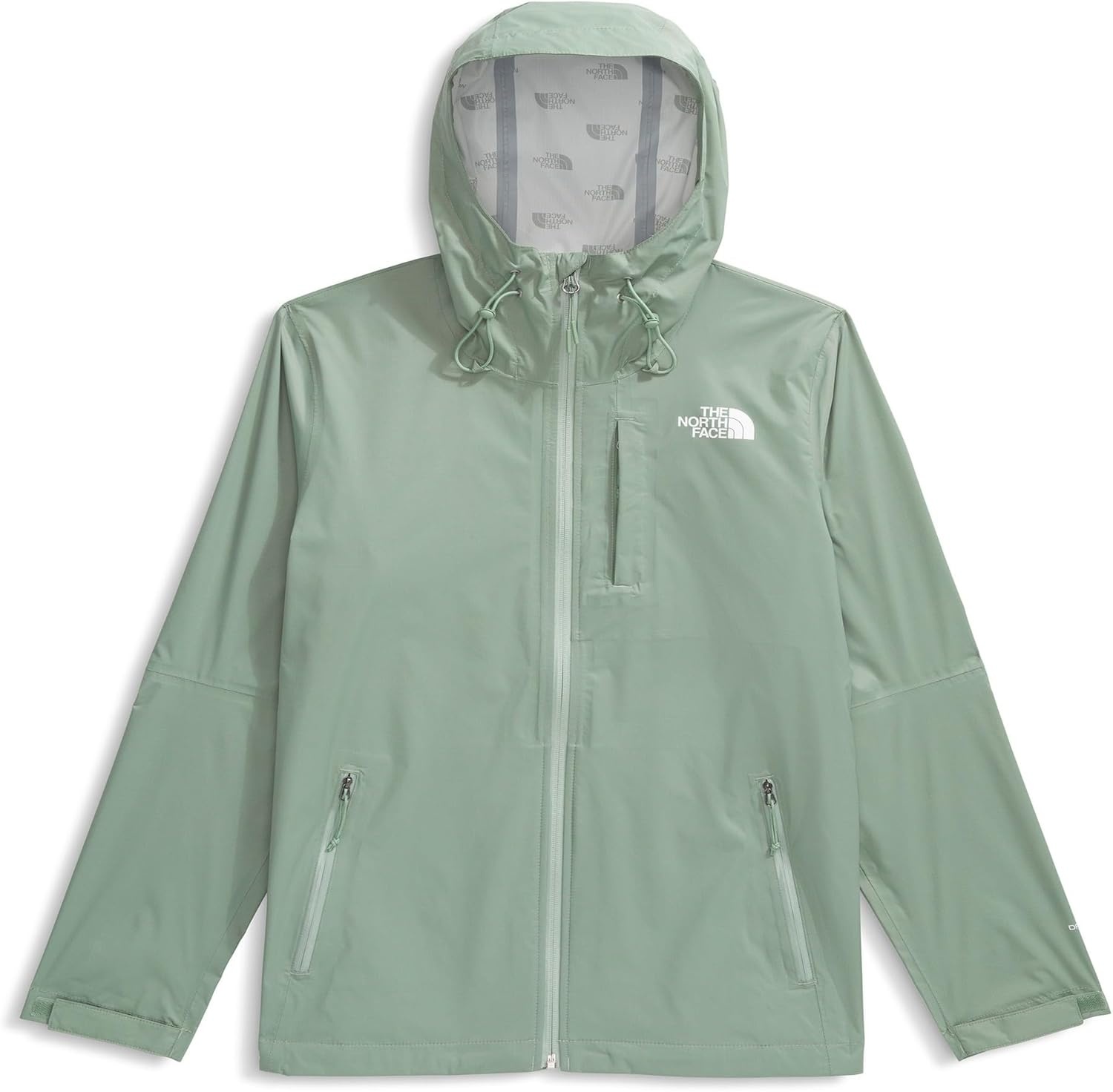 image:imageTHE NORTH FACE Womens Alta Vista Rain Jacket 3 Piece Hood With Adjustable Cinchcord Waterproof BreathableSlate Moss