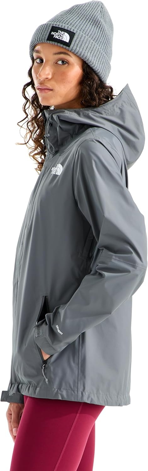 image:imageTHE NORTH FACE Womens Alta Vista Rain Jacket 3 Piece Hood With Adjustable Cinchcord Waterproof BreathableSmoked PearlNl