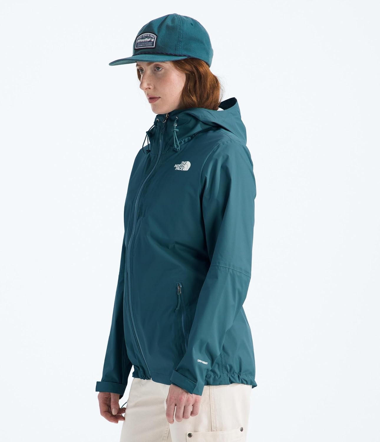 image:imageTHE NORTH FACE Womens Alta Vista Rain Jacket 3 Piece Hood With Adjustable Cinchcord Waterproof BreathableSpace