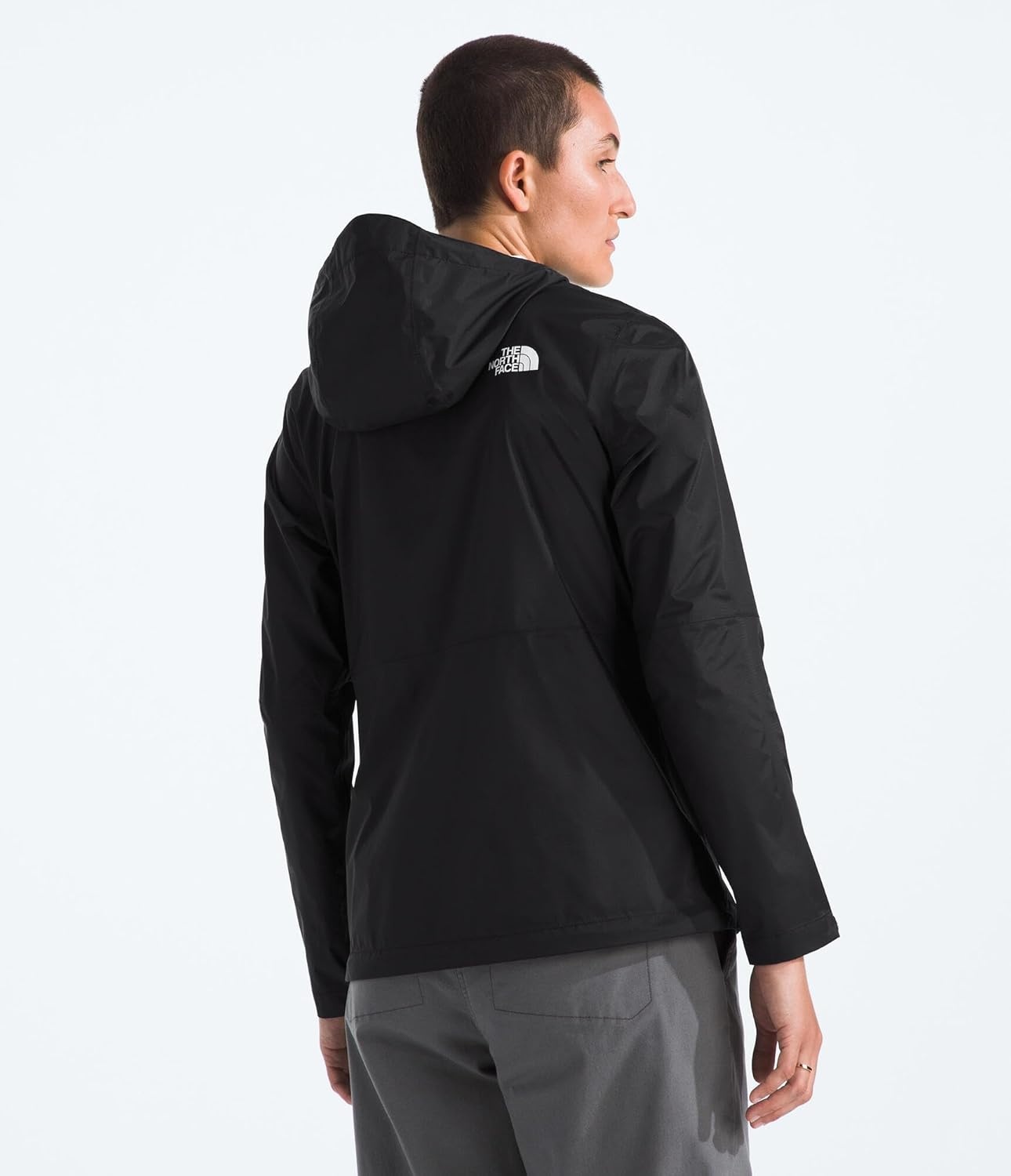 image:imageTHE NORTH FACE Womens Alta Vista Rain Jacket 3 Piece Hood With Adjustable Cinchcord Waterproof BreathableTnf Black