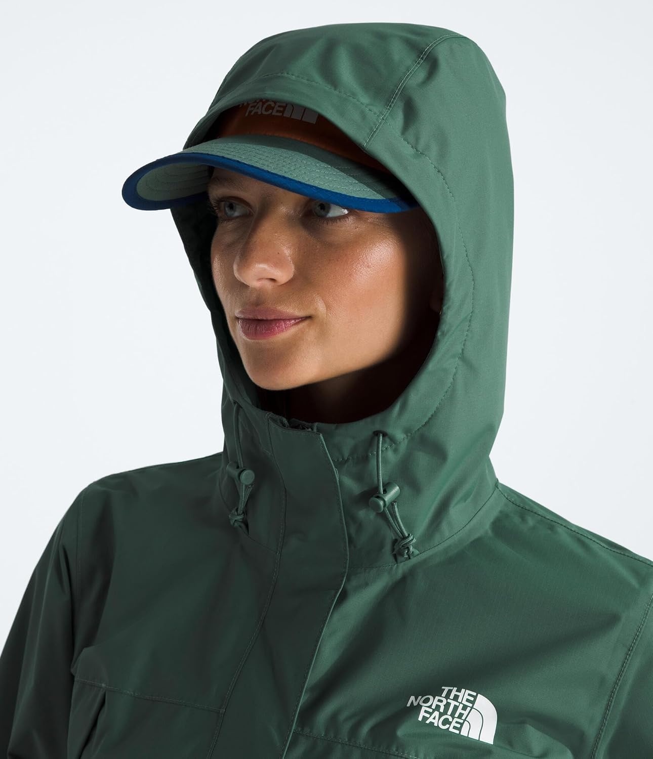 image:imageTHE NORTH FACE Womens Antora Waterproof Breathable Rain CoatDuck Green