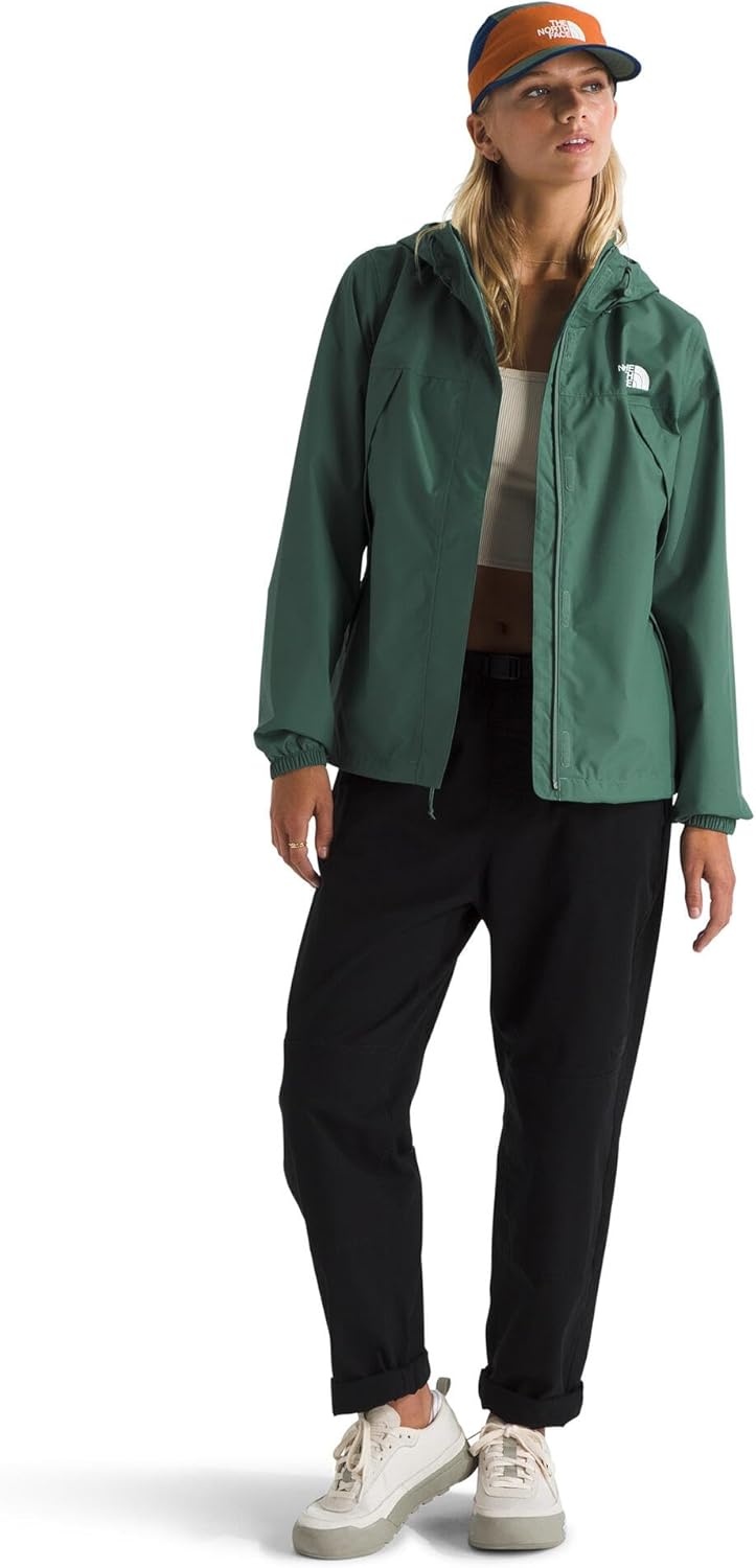 image:imageTHE NORTH FACE Womens Antora Waterproof Breathable Rain CoatDuck Green