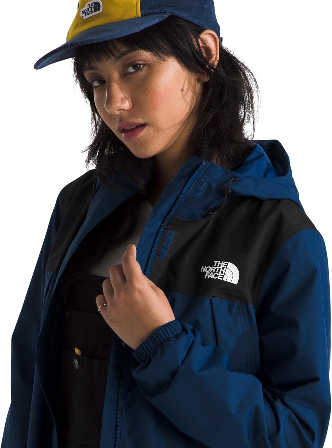 image:imageTHE NORTH FACE Womens Antora Waterproof Breathable Rain CoatEstate BlueTnf Black