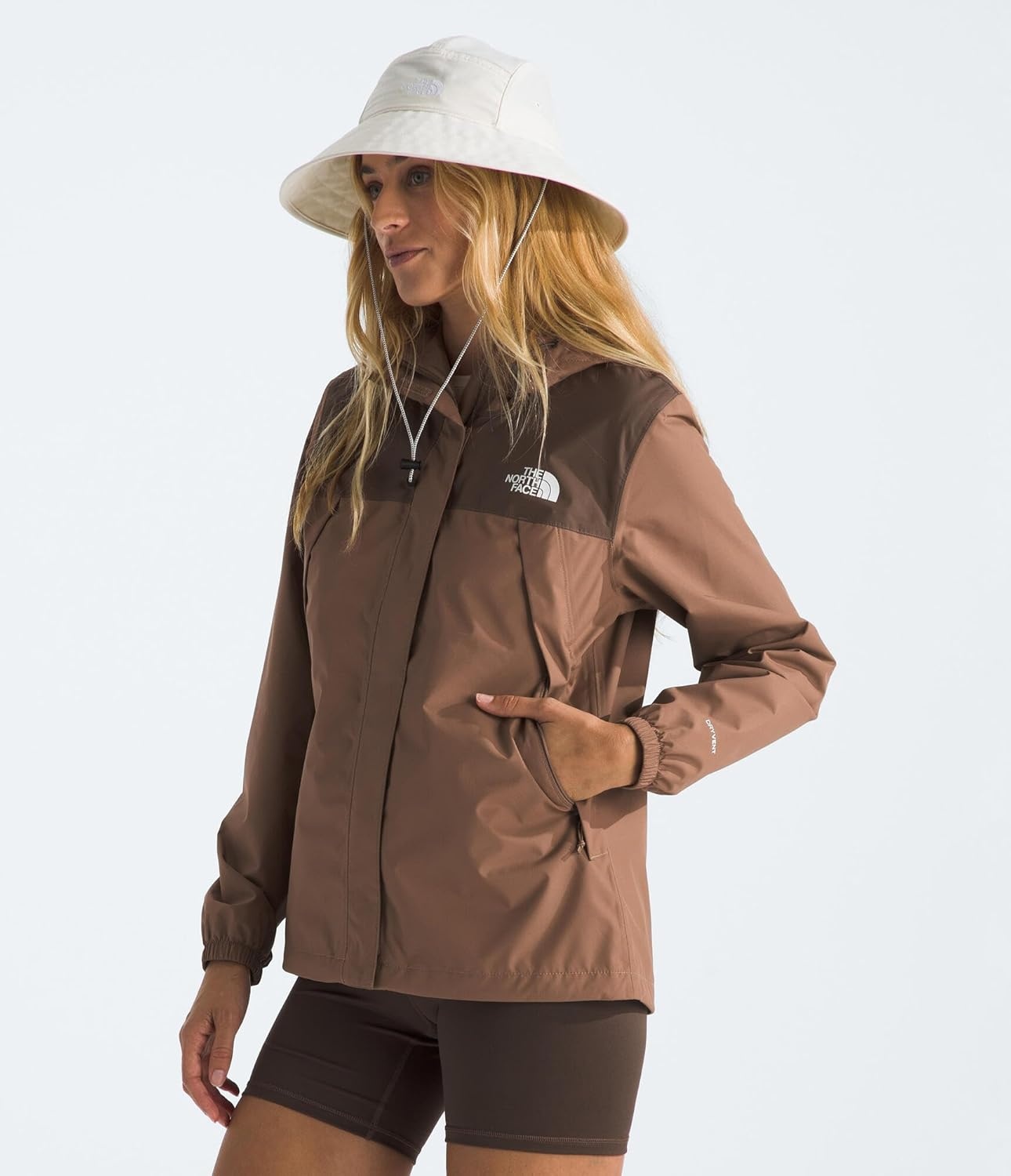 image:imageTHE NORTH FACE Womens Antora Waterproof Breathable Rain CoatLatteSmokey Brown