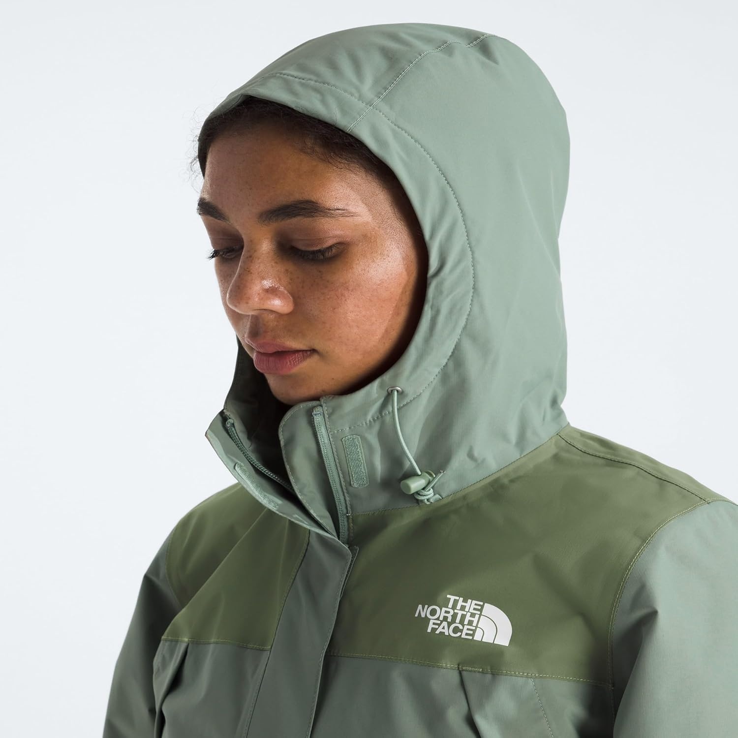 image:imageTHE NORTH FACE Womens Antora Waterproof Breathable Rain CoatSlate MossBark Mist