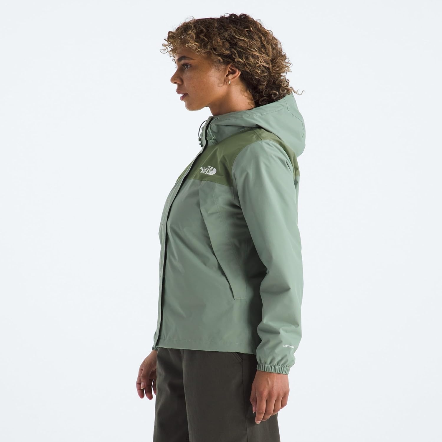 image:imageTHE NORTH FACE Womens Antora Waterproof Breathable Rain CoatSlate MossBark Mist