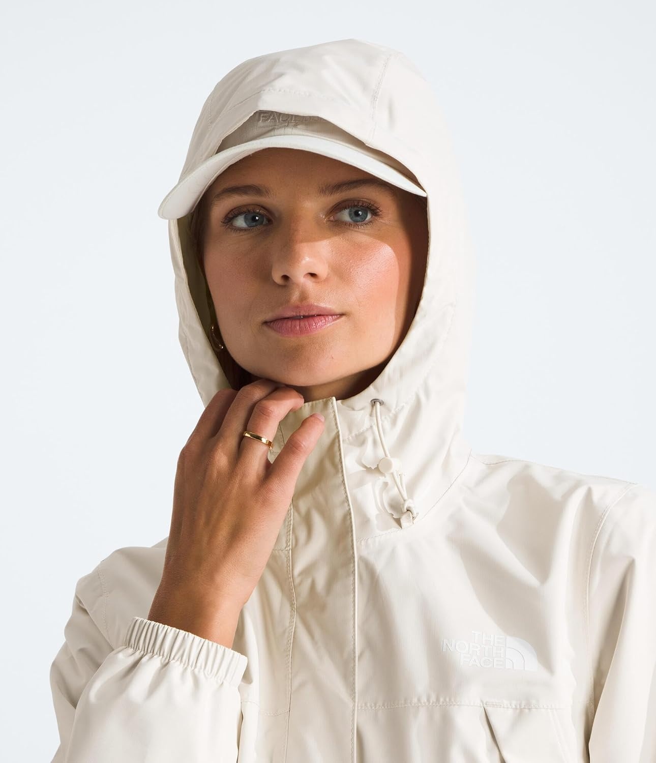 image:imageTHE NORTH FACE Womens Antora Waterproof Breathable Rain CoatWhite Dune