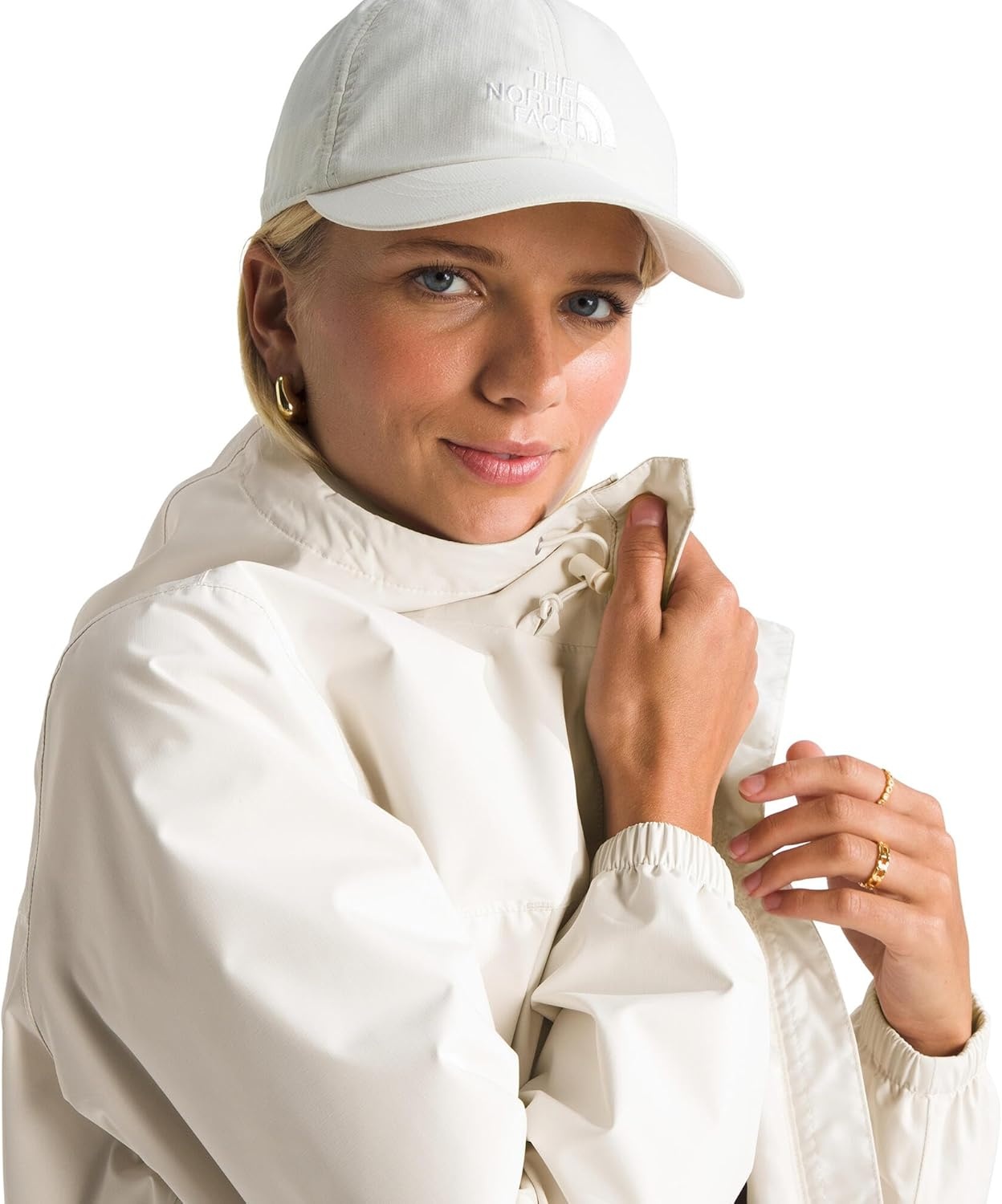 image:imageTHE NORTH FACE Womens Antora Waterproof Breathable Rain CoatWhite Dune