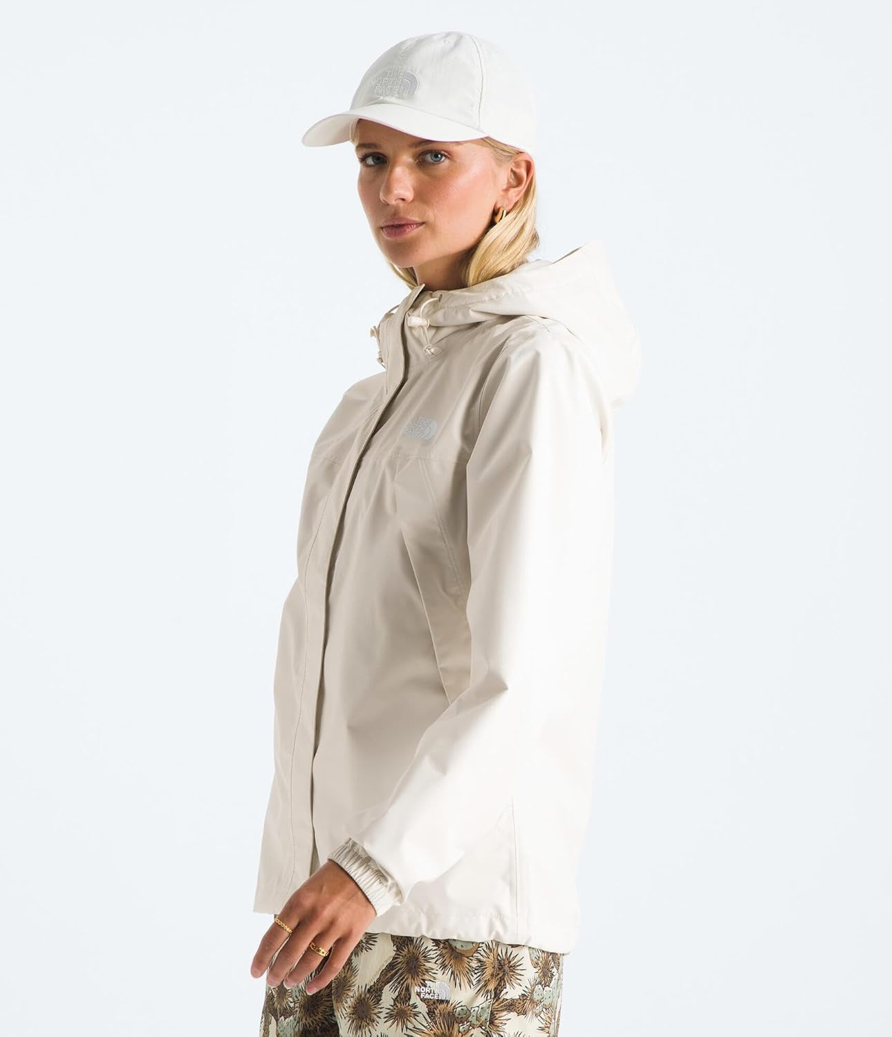 image:imageTHE NORTH FACE Womens Antora Waterproof Breathable Rain CoatWhite Dune
