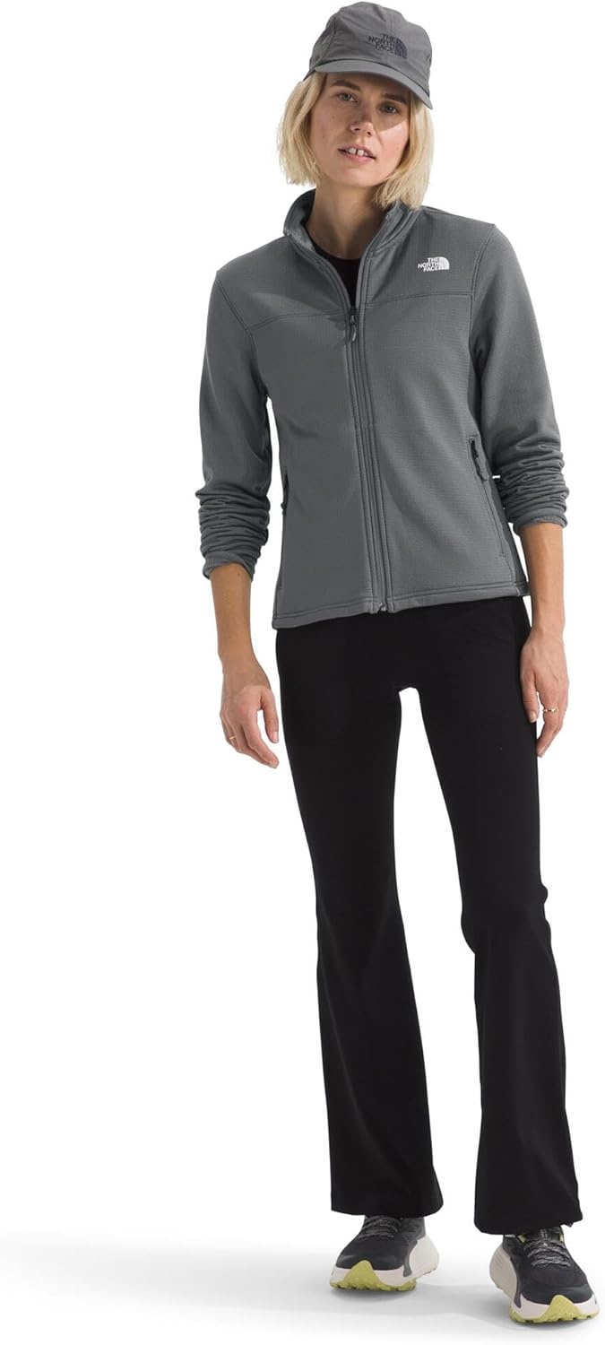 image:imageTHE NORTH FACE Womens Cedar Trail Grid Fleece Jacket Zip Pockets amp Reinforced Binding on the Collar Cuffs amp HemSmoked Pearl