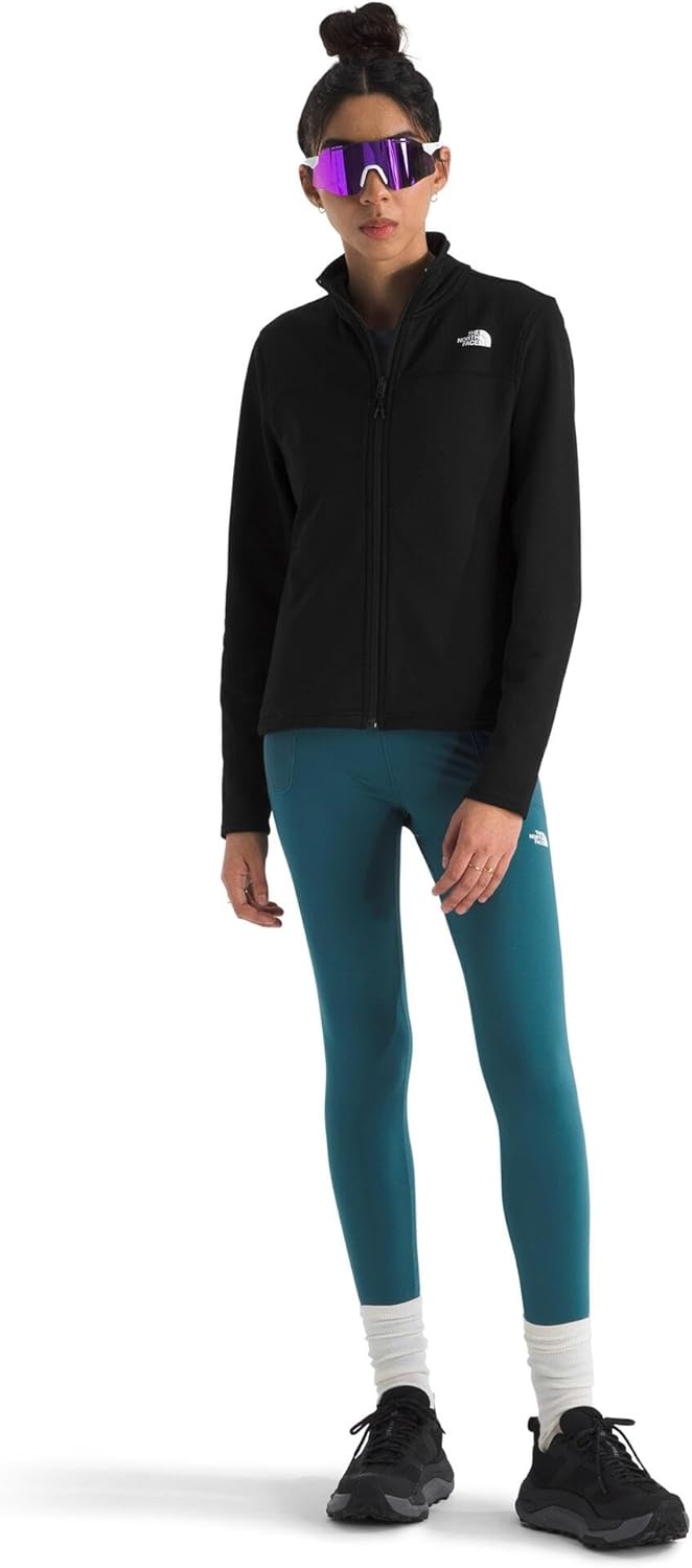 image:imageTHE NORTH FACE Womens Cedar Trail Grid Fleece Jacket Zip Pockets amp Reinforced Binding on the Collar Cuffs amp HemTnf Black