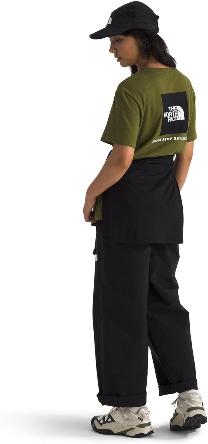 image:imageTHE NORTH FACE Womens Evolution Box NSE Shortsleeve Tee Regular Fit Cotton Tshirt With Logo GraphicsForest Olive