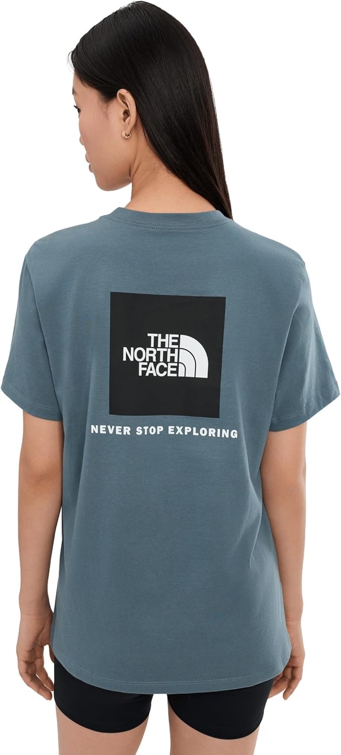 image:imageTHE NORTH FACE Womens Evolution Box NSE Shortsleeve Tee Regular Fit Cotton Tshirt With Logo GraphicsGranite Grey