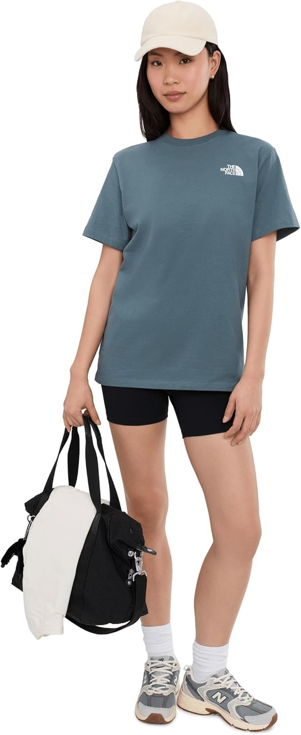 image:imageTHE NORTH FACE Womens Evolution Box NSE Shortsleeve Tee Regular Fit Cotton Tshirt With Logo GraphicsGranite Grey