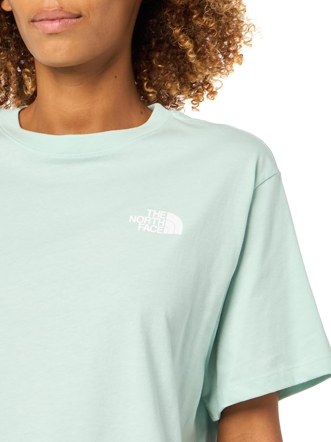 image:imageTHE NORTH FACE Womens Evolution Box NSE Shortsleeve Tee Regular Fit Cotton Tshirt With Logo GraphicsOpal Frost
