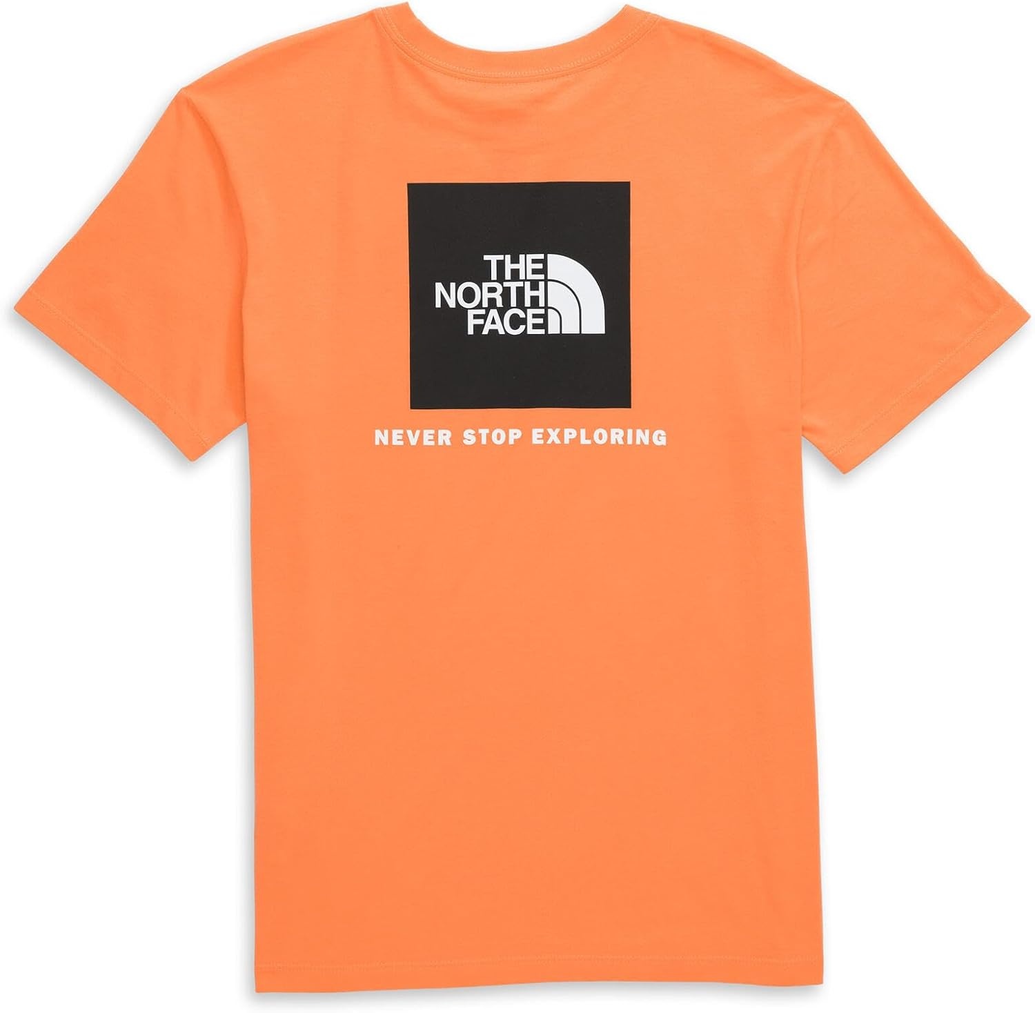 image:imageTHE NORTH FACE Womens Evolution Box NSE Shortsleeve Tee Regular Fit Cotton Tshirt With Logo GraphicsPapaya