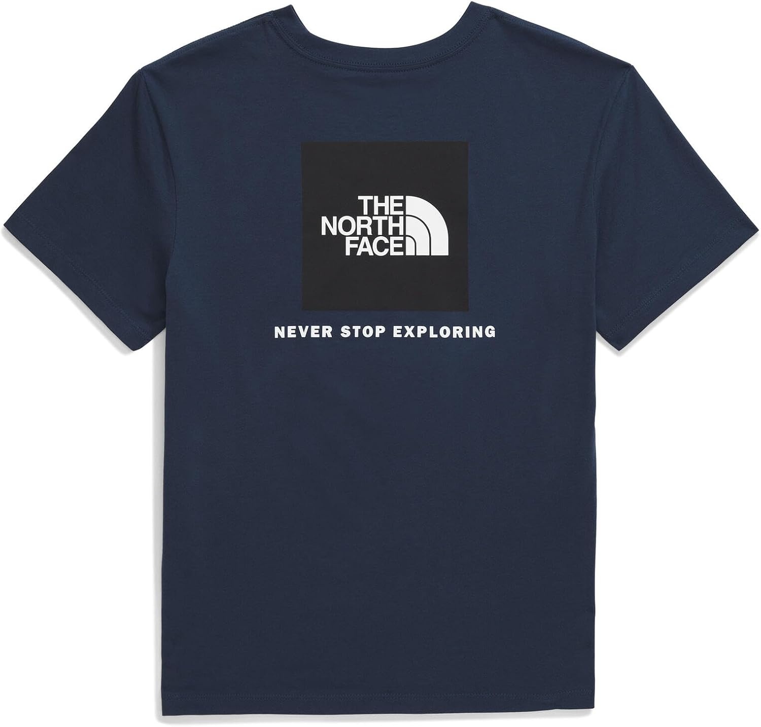 image:imageTHE NORTH FACE Womens Evolution Box NSE Shortsleeve Tee Regular Fit Cotton Tshirt With Logo GraphicsSummit Navy