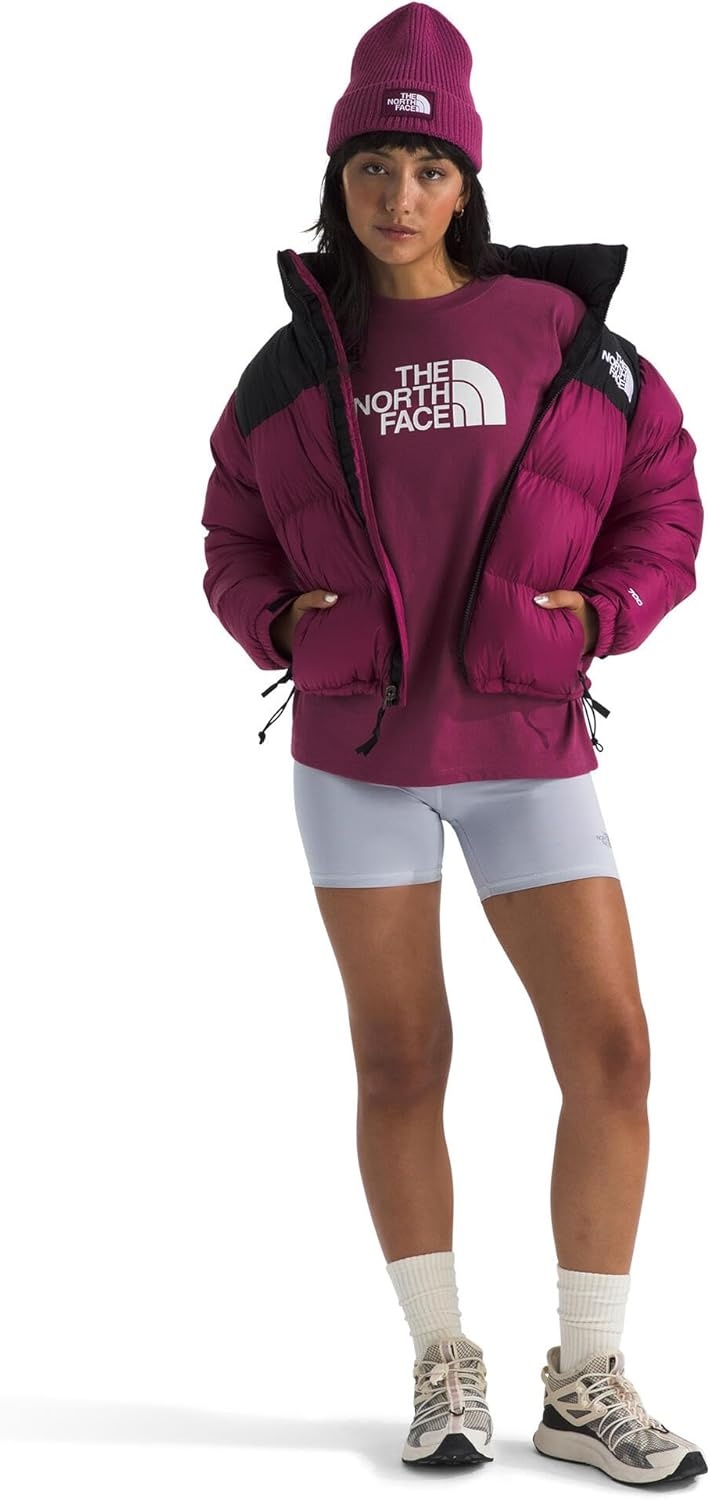 image:imageTHE NORTH FACE Womens Evolution Short Sleeve Half Dome Tee Everyday Cotton Shirt With a Logo GraphicCyber BerryTnf White
