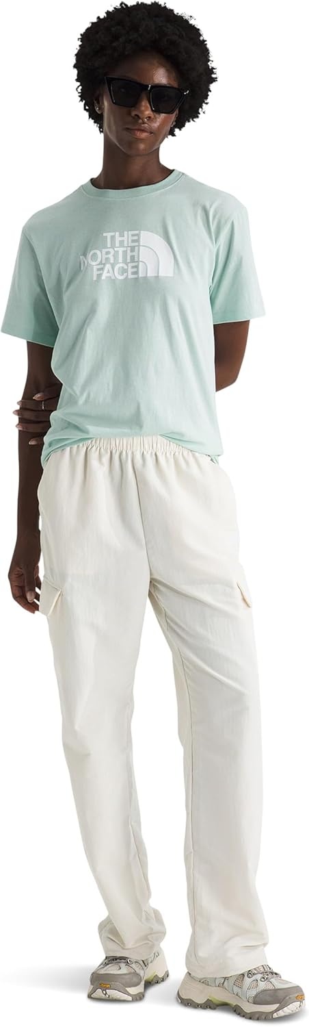 image:imageTHE NORTH FACE Womens Evolution Short Sleeve Half Dome Tee Everyday Cotton Shirt With a Logo GraphicOpal Frost