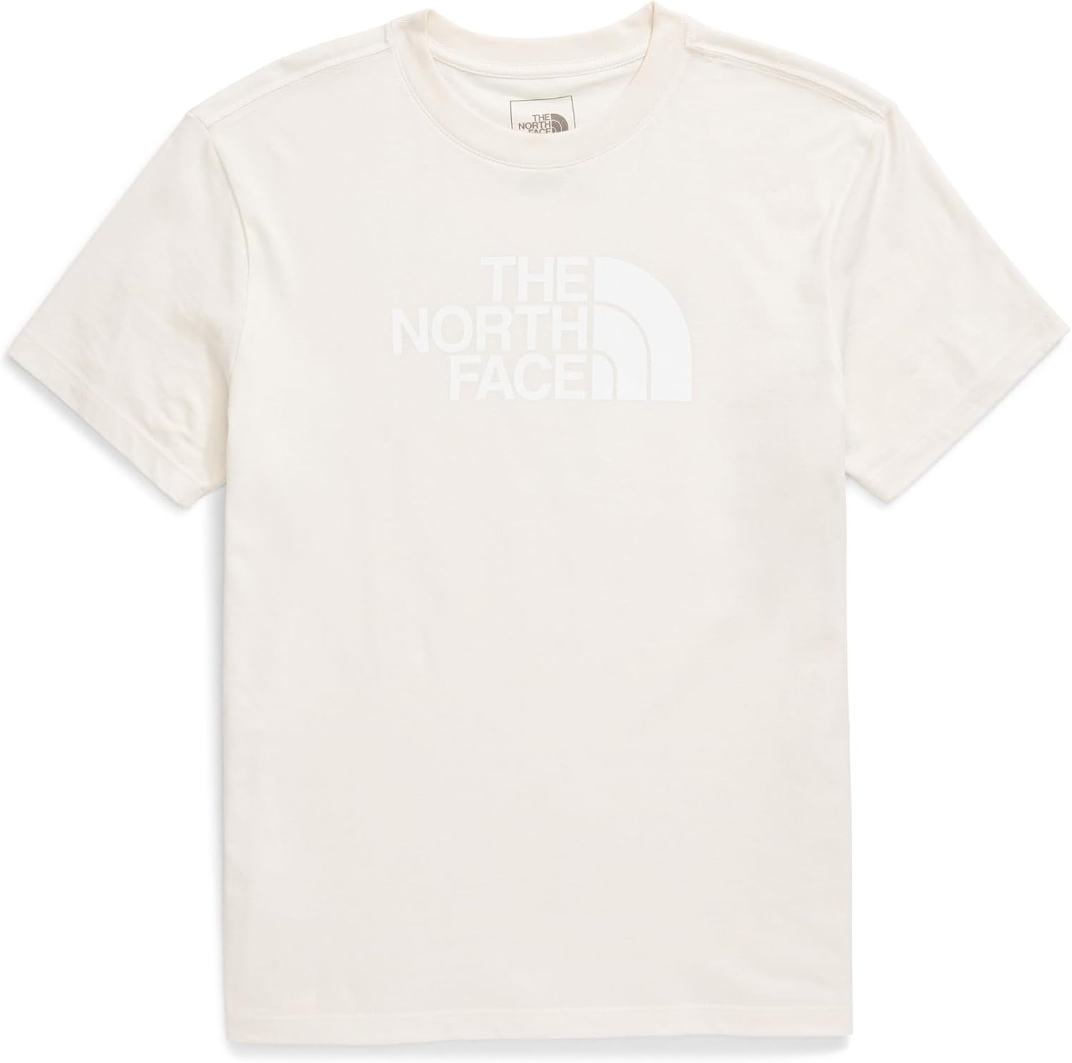 image:imageTHE NORTH FACE Womens Evolution Short Sleeve Half Dome Tee Everyday Cotton Shirt With a Logo GraphicWhite DuneTnf White