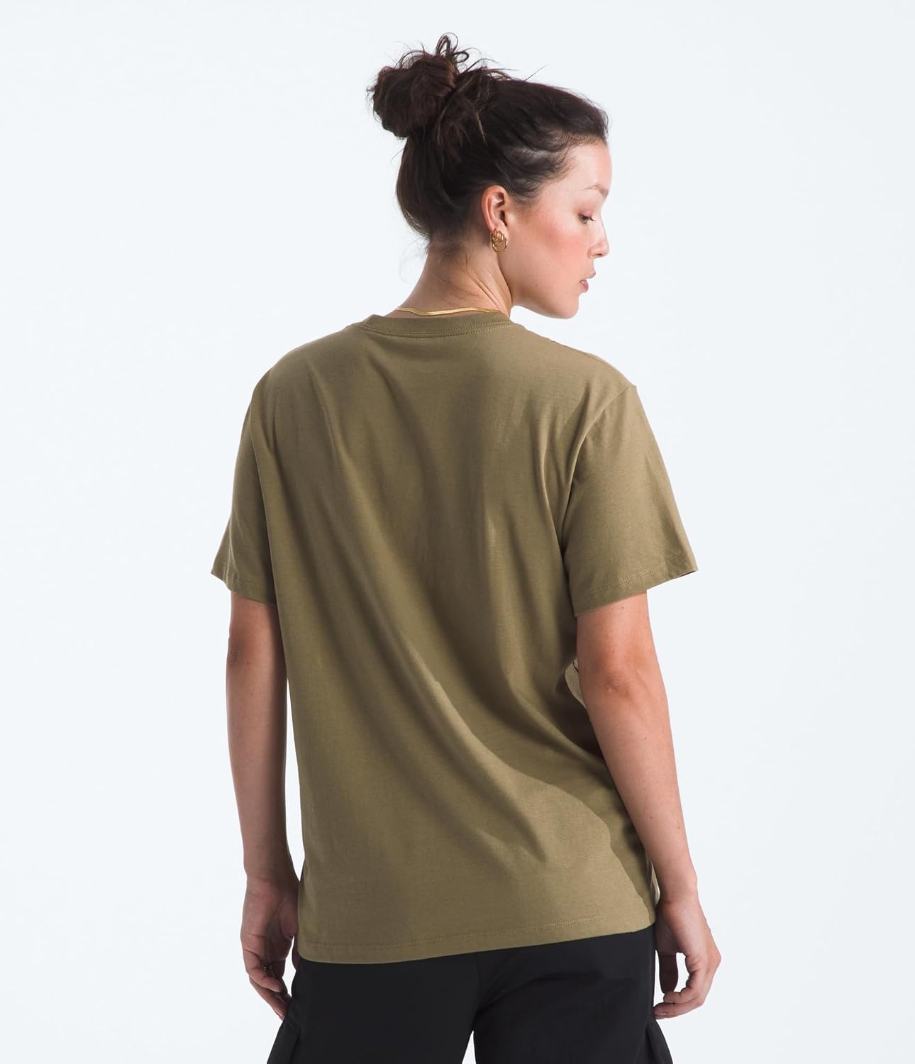 image:imageTHE NORTH FACE Womens Evolution Simple Dome Relaxed Shortsleeve Tee Cotton Tshirt With Classic Embroidered LogoCedar