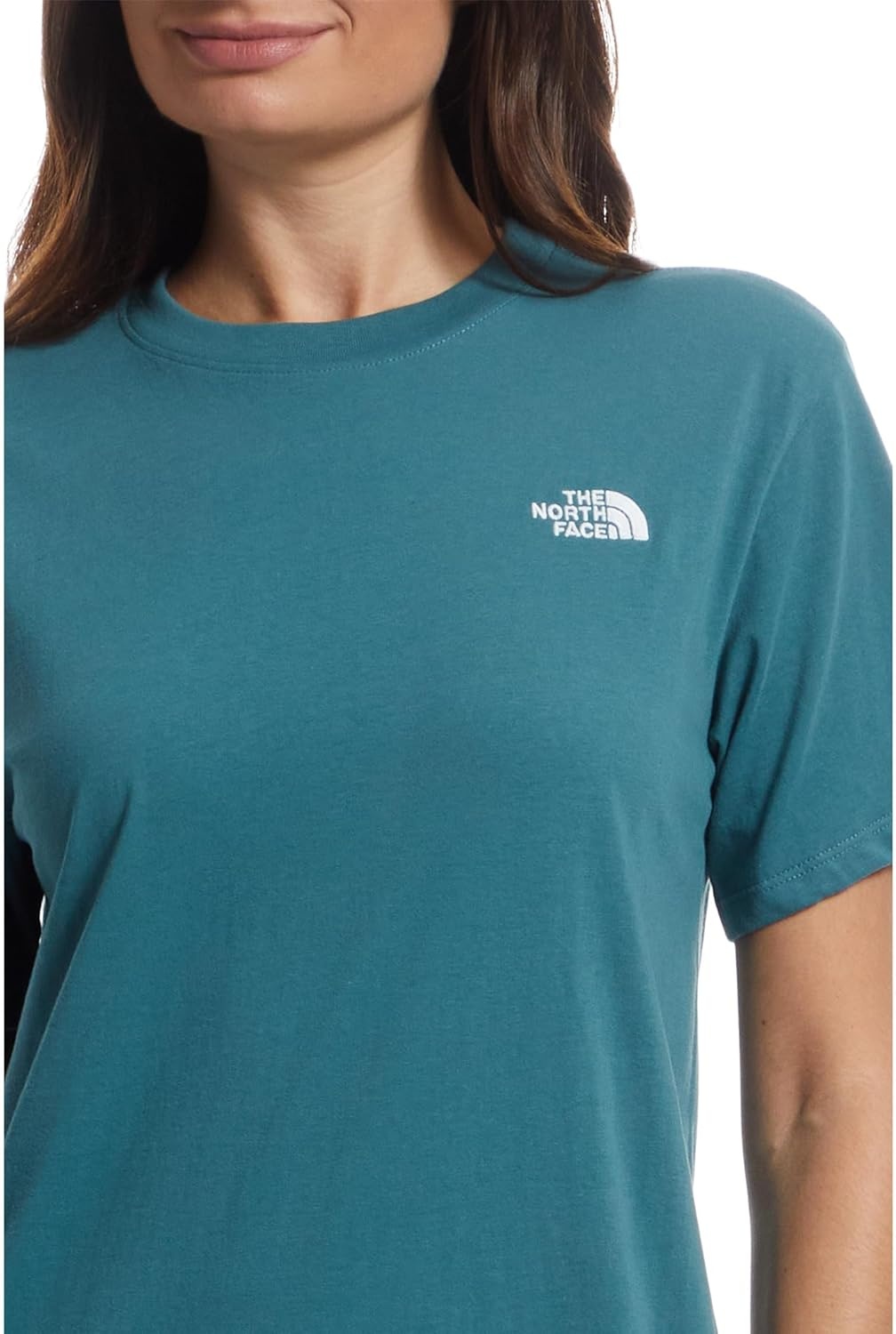 image:imageTHE NORTH FACE Womens Evolution Simple Dome Relaxed Shortsleeve Tee Cotton Tshirt With Classic Embroidered LogoSpace
