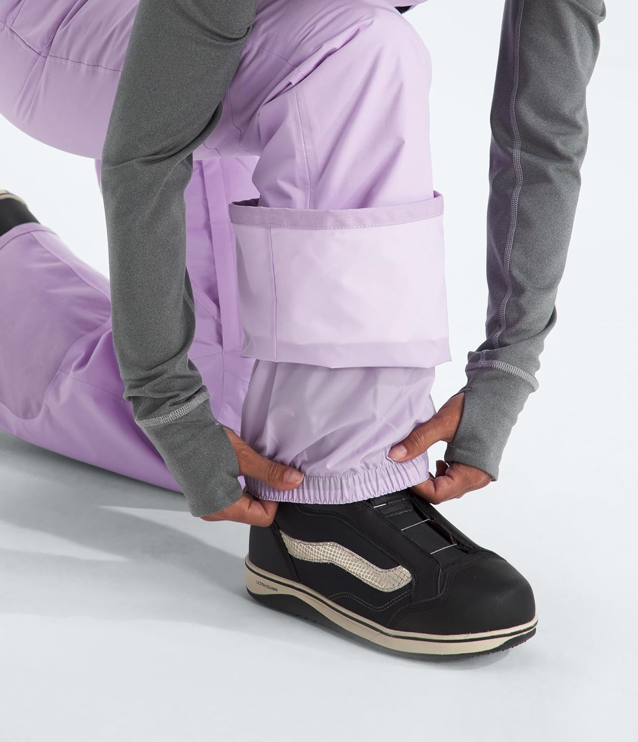 image:imageTHE NORTH FACE Womens Freedom Insulated Bib Standard amp Plus Size Waterproof Ski amp Snowboard Overalls Mesh VentingLite Lilac