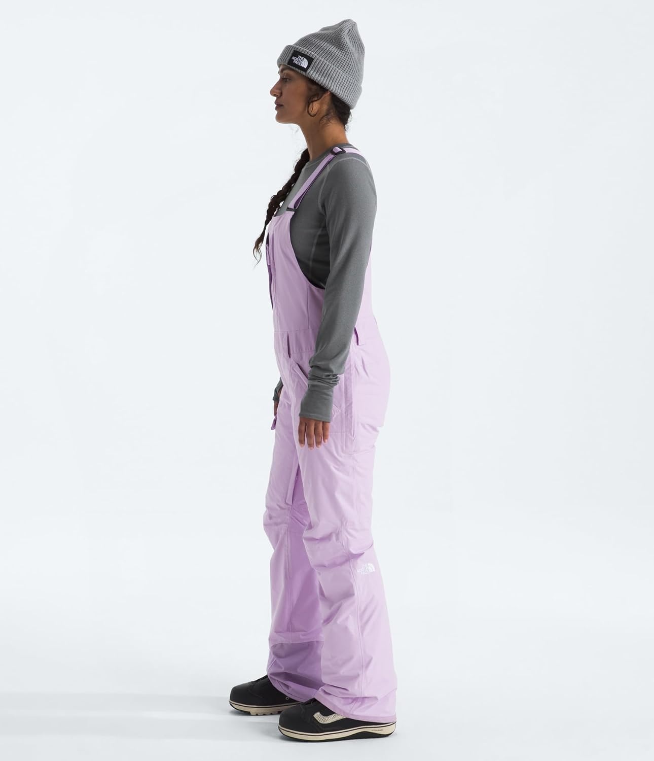 image:imageTHE NORTH FACE Womens Freedom Insulated Bib Standard amp Plus Size Waterproof Ski amp Snowboard Overalls Mesh VentingLite Lilac