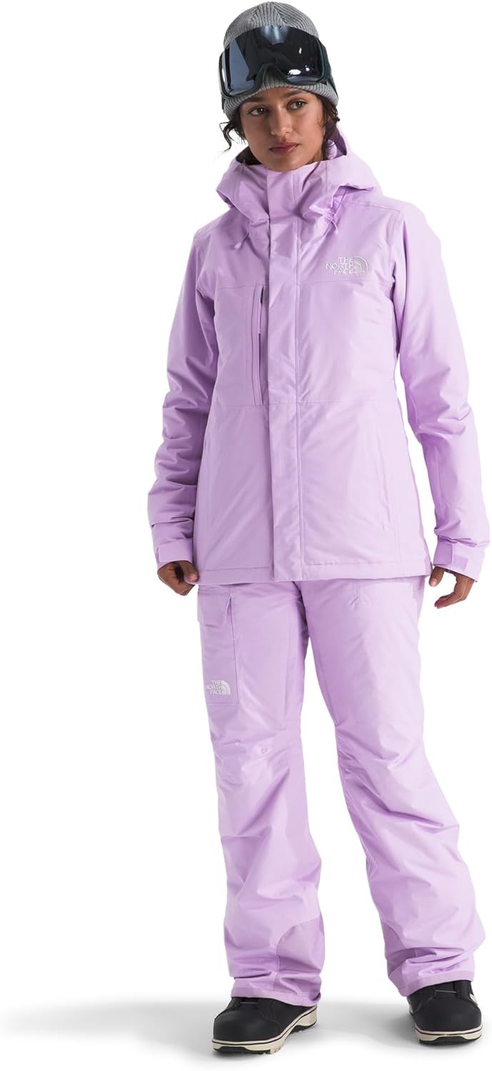 image:imageTHE NORTH FACE Womens Freedom Insulated Bib Standard amp Plus Size Waterproof Ski amp Snowboard Overalls Mesh VentingLite Lilac