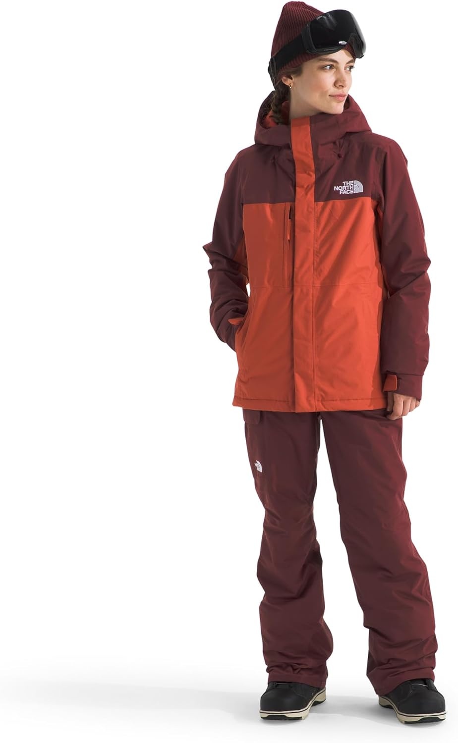 image:imageTHE NORTH FACE Womens Freedom Insulated Pant Standard amp Plus Size Waterproof for Snow Sports Gaiters Adjustable WaistSumac