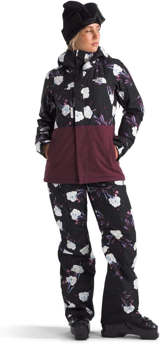image:imageTHE NORTH FACE Womens Freedom Insulated Pant Standard amp Plus Size Waterproof for Snow Sports Gaiters Adjustable WaistTnf Black Winter Flowers Print