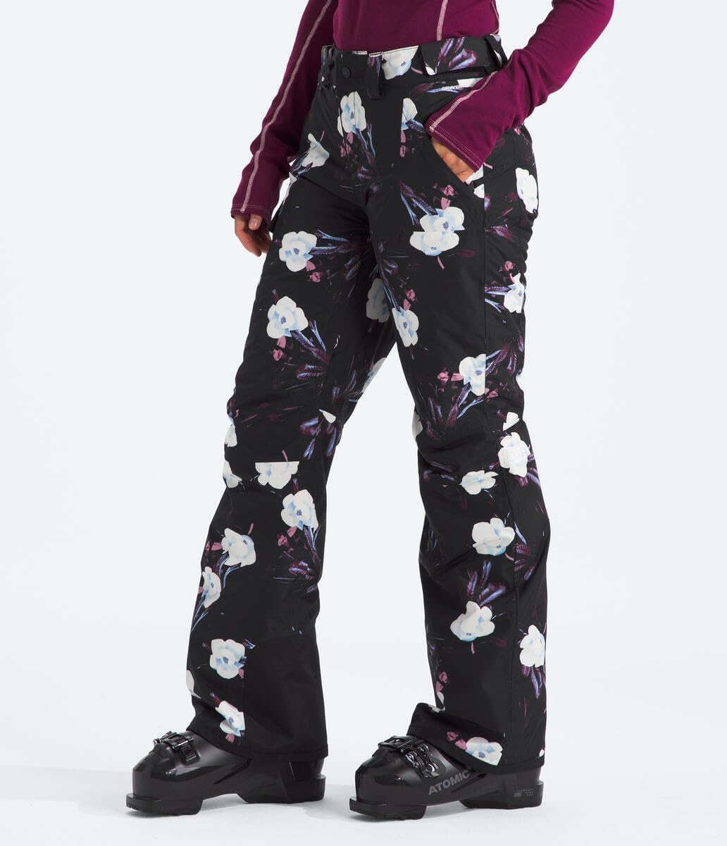 image:imageTHE NORTH FACE Womens Freedom Insulated Pant Standard amp Plus Size Waterproof for Snow Sports Gaiters Adjustable WaistTnf Black Winter Flowers Print