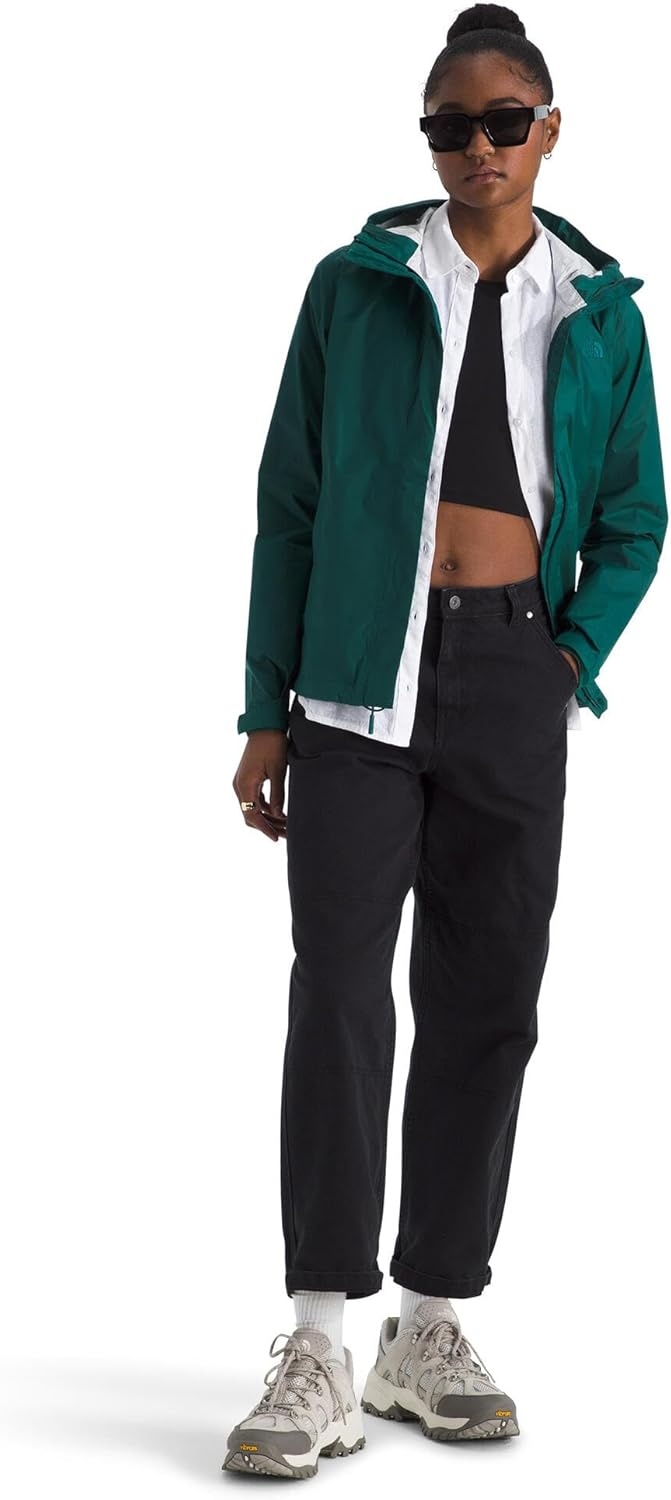 image:imageTHE NORTH FACE Womens Venture 2 Waterproof Hooded Rain Jacket Raincoat With Breathable Dryvent 25l Fabric PitzipsDeep Nori