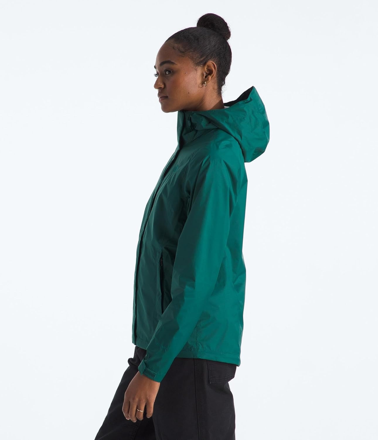 image:imageTHE NORTH FACE Womens Venture 2 Waterproof Hooded Rain Jacket Raincoat With Breathable Dryvent 25l Fabric PitzipsDeep Nori