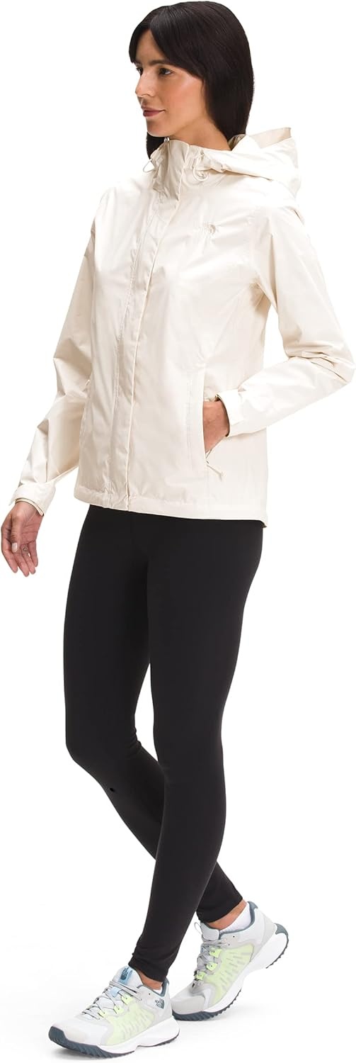 image:imageTHE NORTH FACE Womens Venture 2 Waterproof Hooded Rain Jacket Raincoat With Breathable Dryvent 25l Fabric PitzipsGardenia White