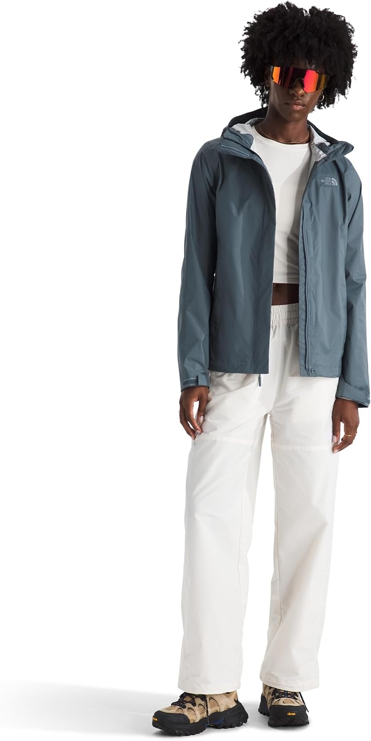 image:imageTHE NORTH FACE Womens Venture 2 Waterproof Hooded Rain Jacket Raincoat With Breathable Dryvent 25l Fabric PitzipsGranite Grey