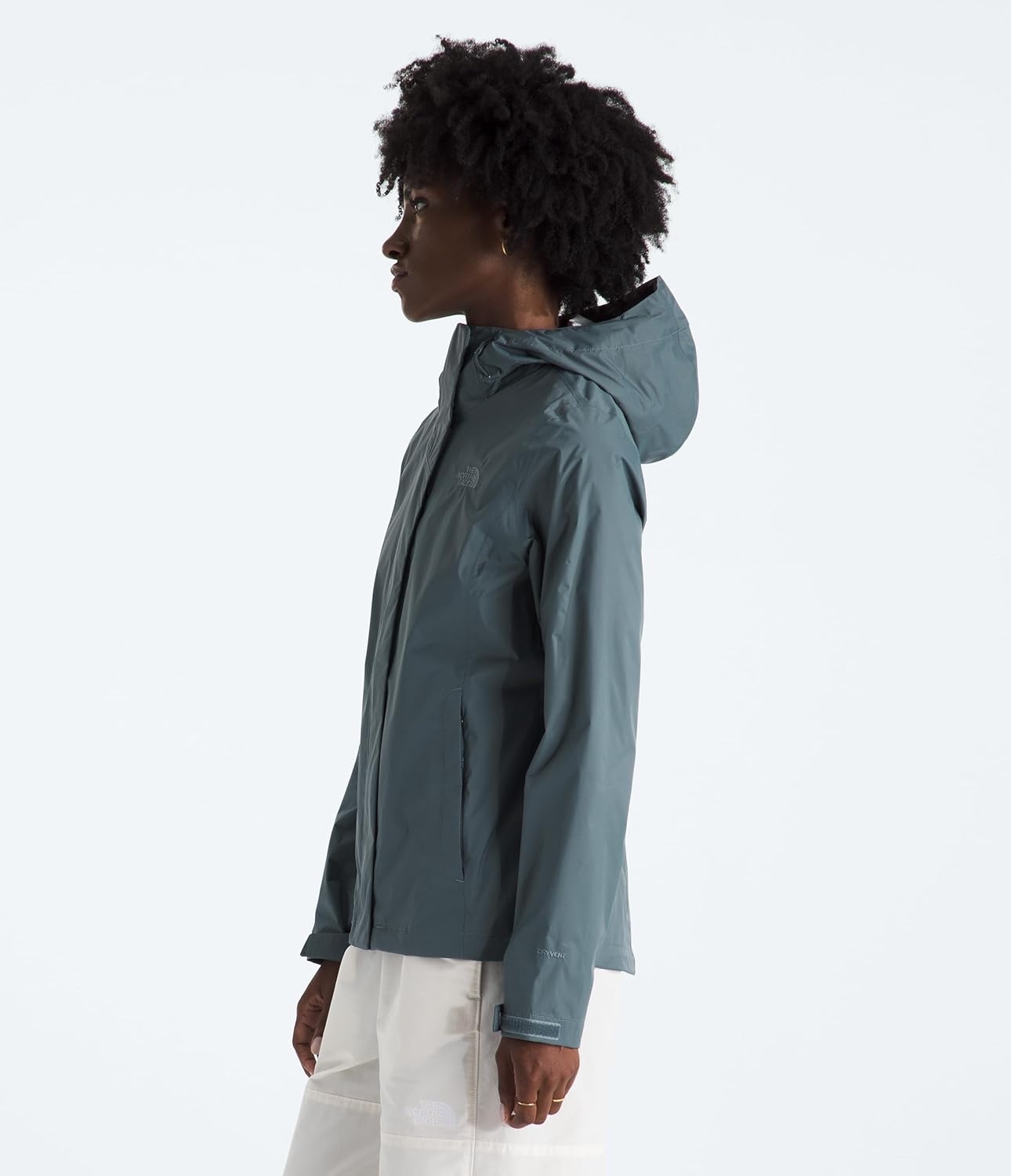 image:imageTHE NORTH FACE Womens Venture 2 Waterproof Hooded Rain Jacket Raincoat With Breathable Dryvent 25l Fabric PitzipsGranite Grey