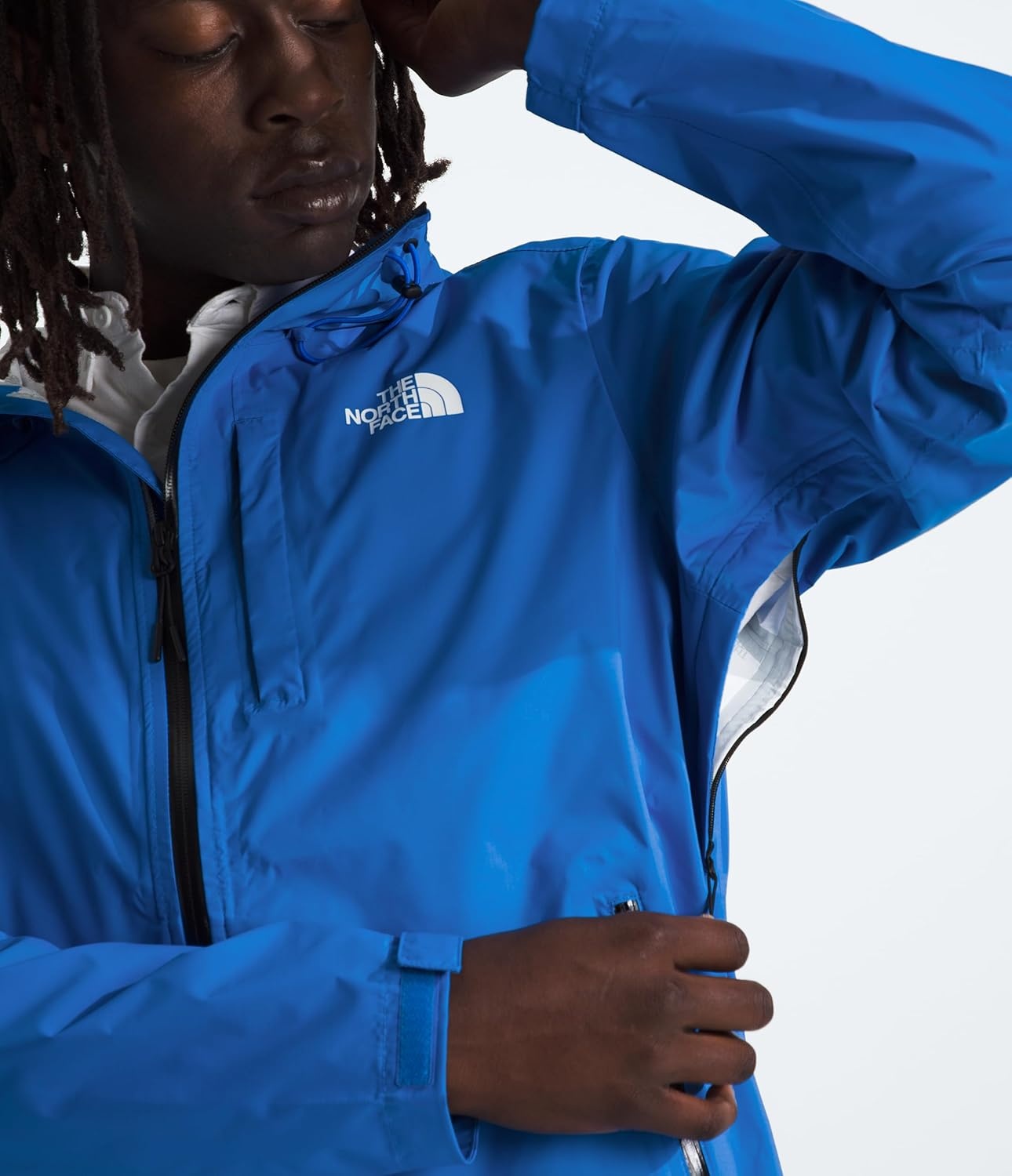 image:imageTHE NORTH FACE Womens Venture 2 Waterproof Hooded Rain Jacket Raincoat With Breathable Dryvent 25l Fabric PitzipsHero Blue